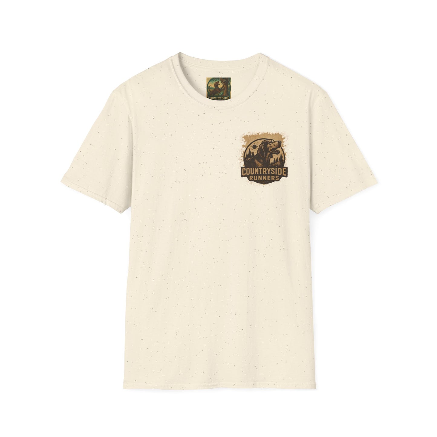 Countryside Runners treed plott hound T-Shirt, Unisex Dog Lover Tee, Softstyle Graphic Shirt, Gifts for Pet Owners, Outdoor Enthusiasts Apparel
