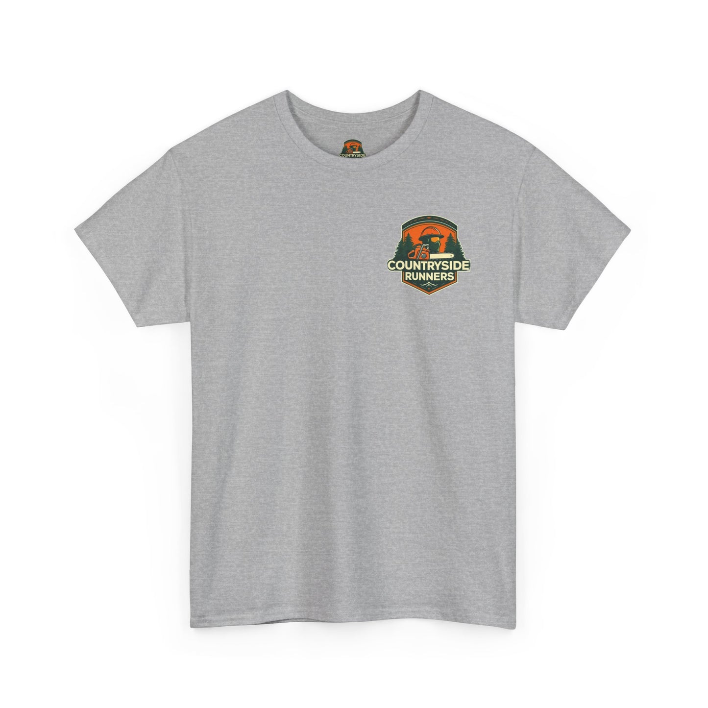 Blue collar line- Timber Tech Unisex Heavy Cotton Tee - Casual Nature Shirt, Outdoor Adventure Tee, Gifts for Forest Lovers, Eco-Friendly Apparel, Summer Wear
