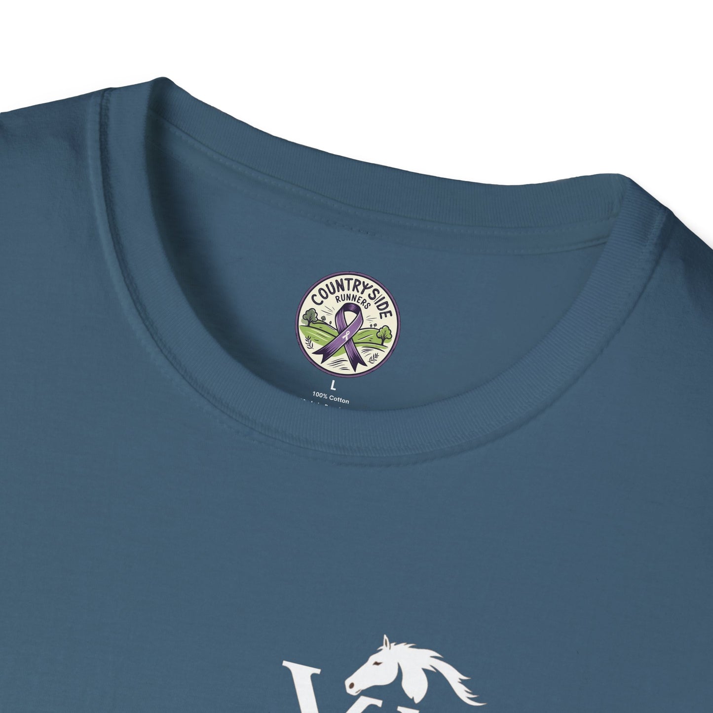 Vigue Equine LLC Merch for Countryside Runners- soft style t-shirt