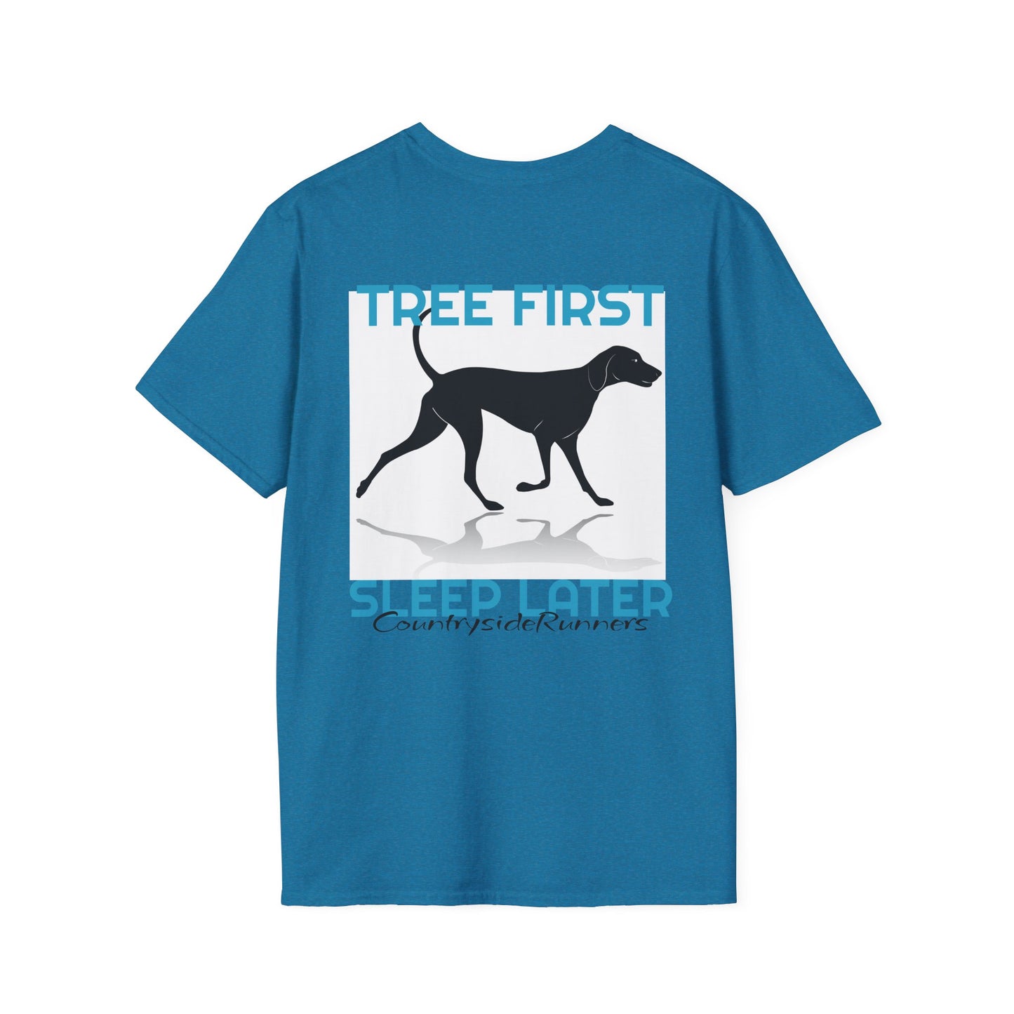 Tree First Sleep Later Countryside Runners brand T-shirt