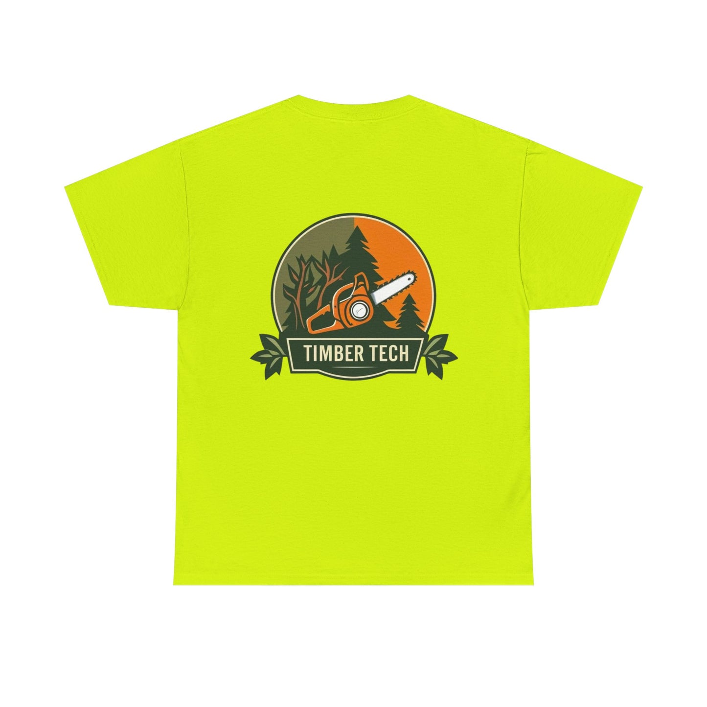 Blue collar line- Timber Tech Unisex Heavy Cotton Tee - Casual Nature Shirt, Outdoor Adventure Tee, Gifts for Forest Lovers, Eco-Friendly Apparel, Summer Wear