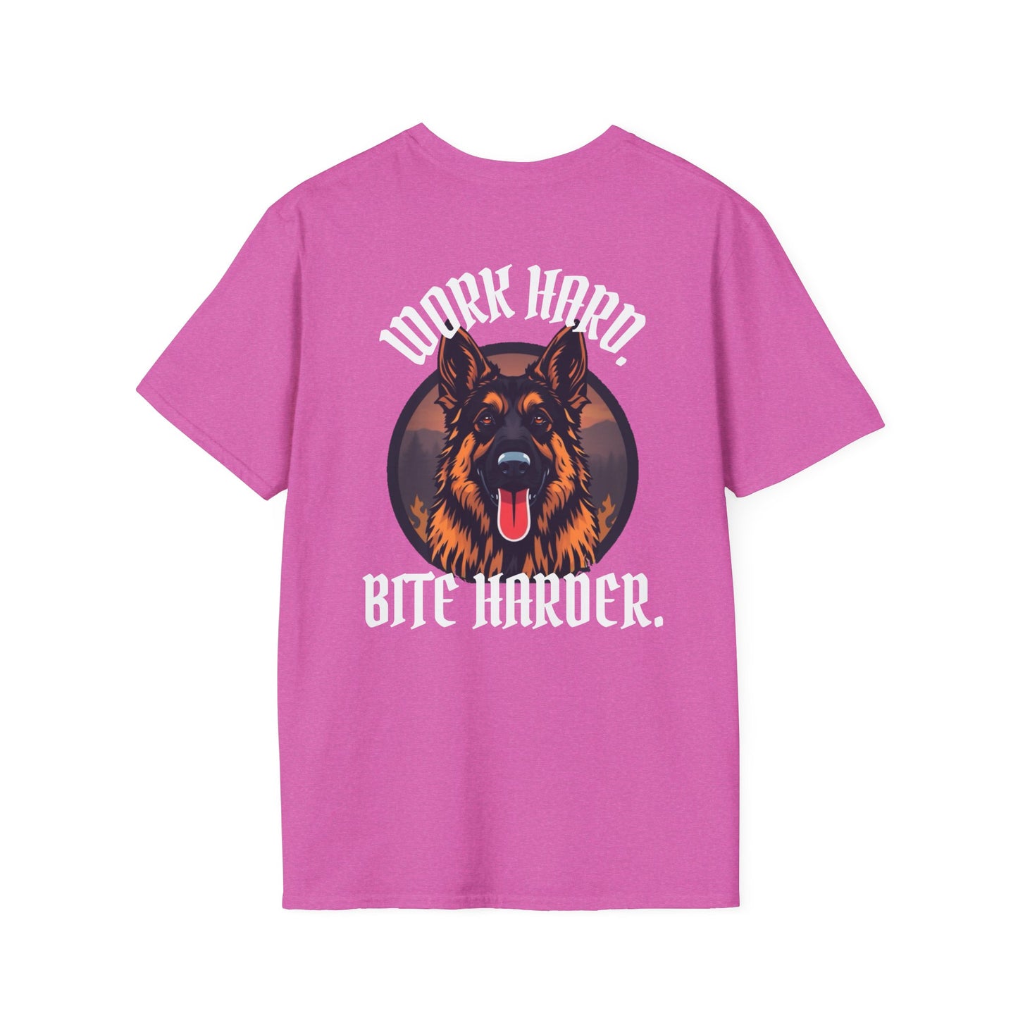 German Shepherd Work Hard. Bite Harder T-Shirt