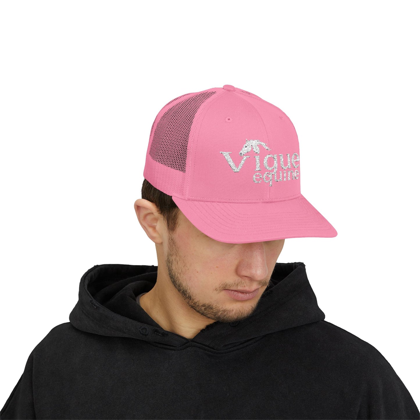 Vigue equine LLC Equestrian Snapback Trucker Cap, Adjustable Horse Rider Hat, Outdoor Sports Cap, Gift for Horse Lovers, Fun Western Style Headwear