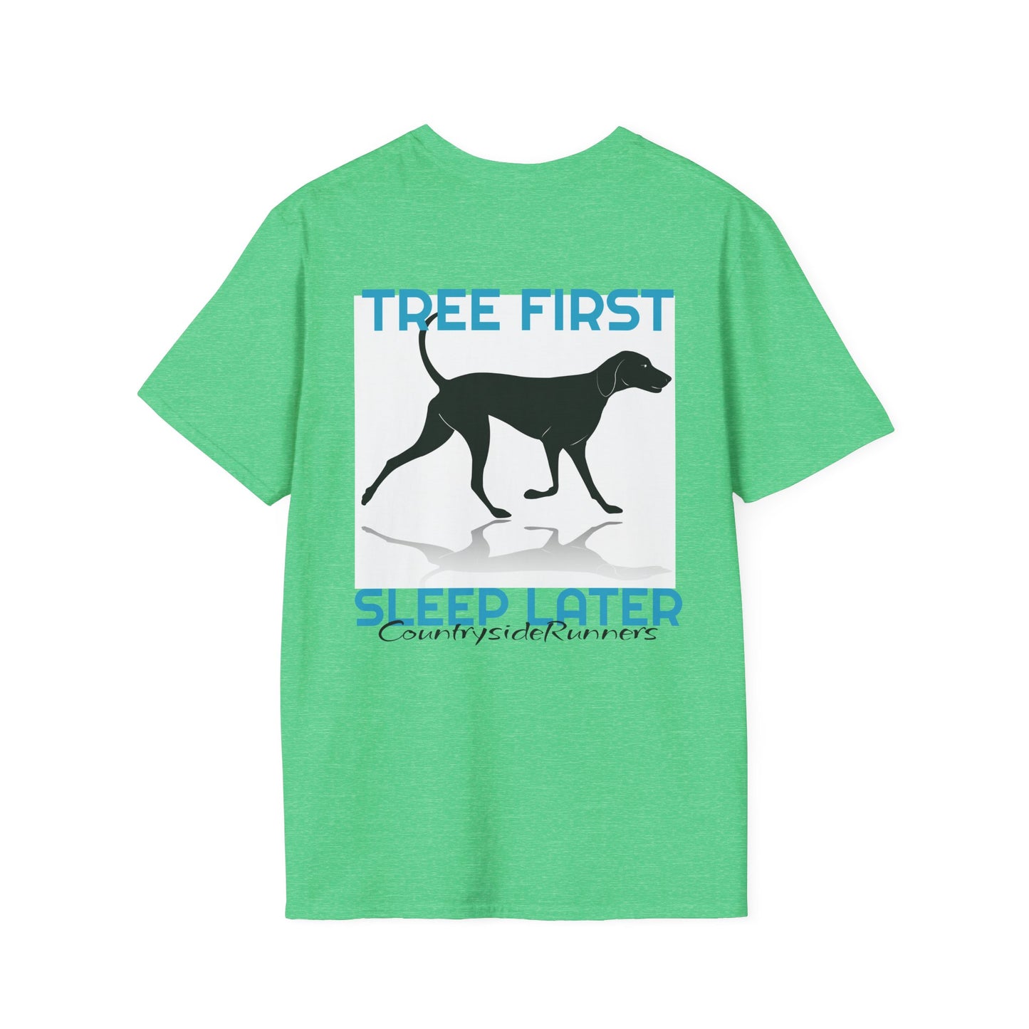 Tree First Sleep Later Countryside Runners brand T-shirt