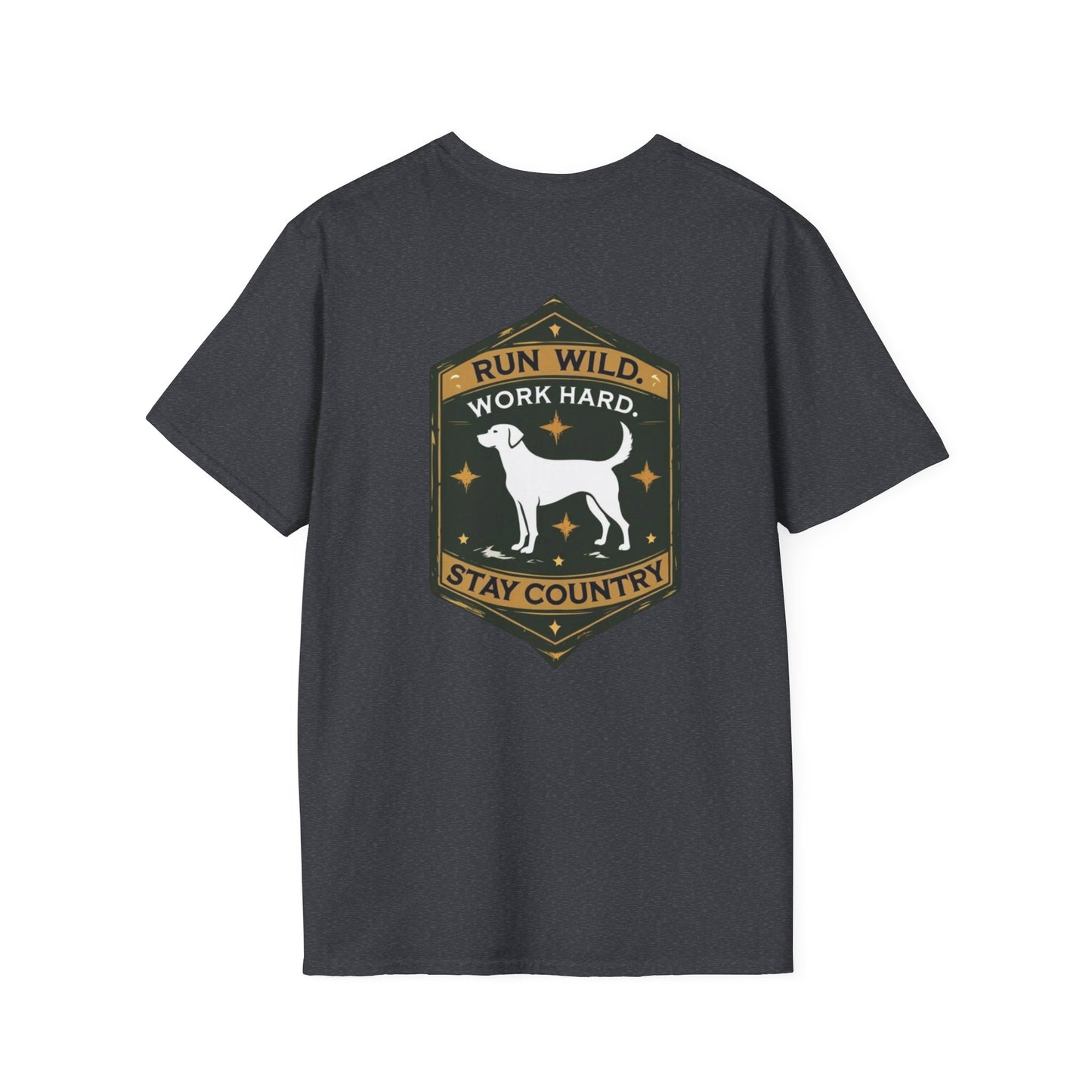 Country Dog T-Shirt, Casual Tee, Gift for Dog Lovers, Pet Owner Apparel, Farmhouse Style, Outdoor Adventure Clothing