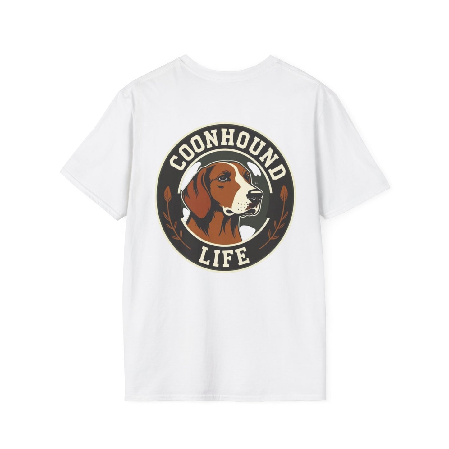 Coonhound Life T-Shirt, Dog Lover Gift, Unisex Softstyle Tee, Pet Owner Apparel, Canine Art Shirt, Casual Wear