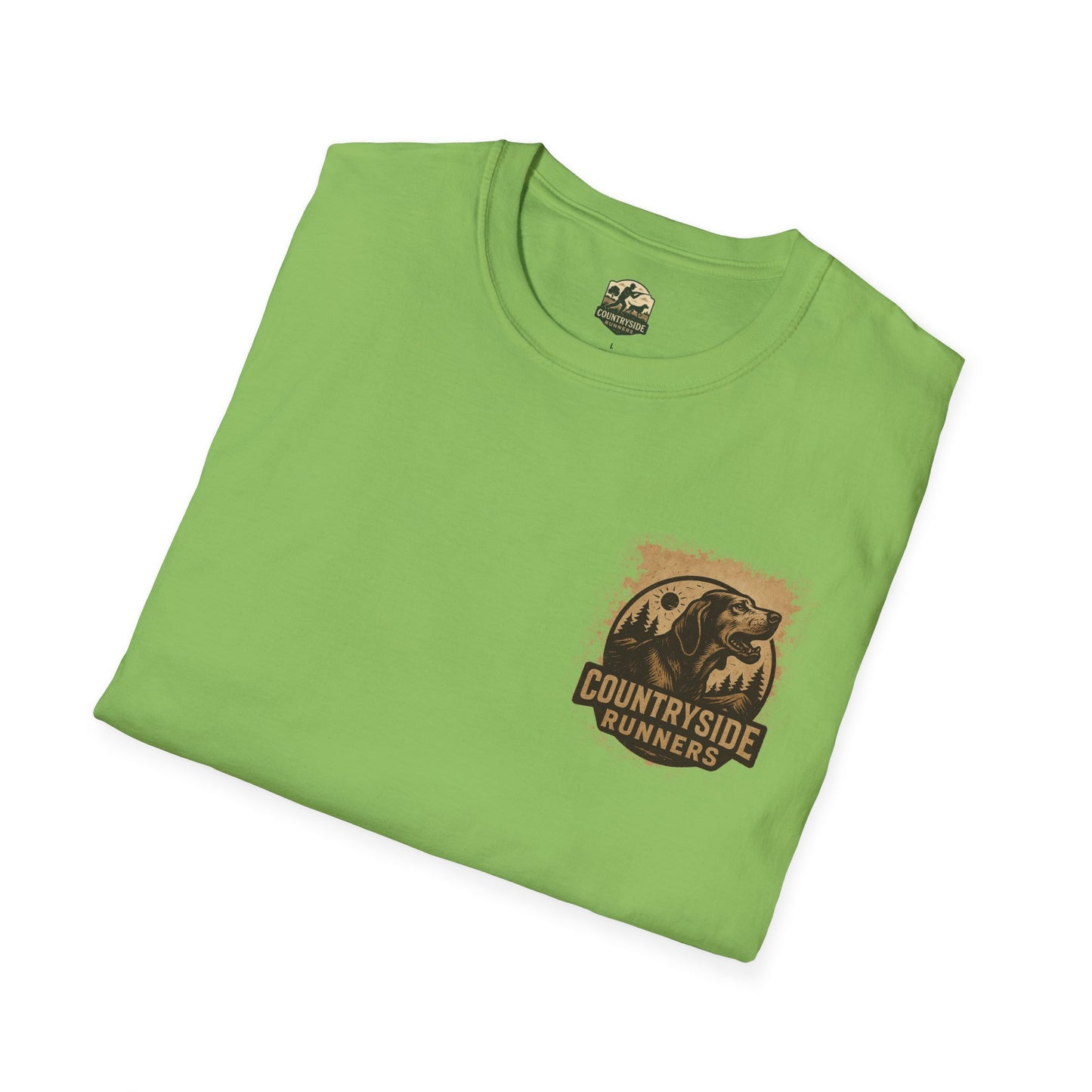 Countryside Runners Unisex Softstyle T-Shirt, Casual Outdoor Tee, Gift for Nature Lovers, Hunting Apparel, Cool Vintage Design
