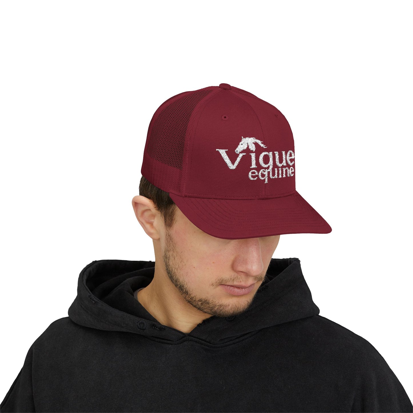 Vigue equine LLC Equestrian Snapback Trucker Cap, Adjustable Horse Rider Hat, Outdoor Sports Cap, Gift for Horse Lovers, Fun Western Style Headwear