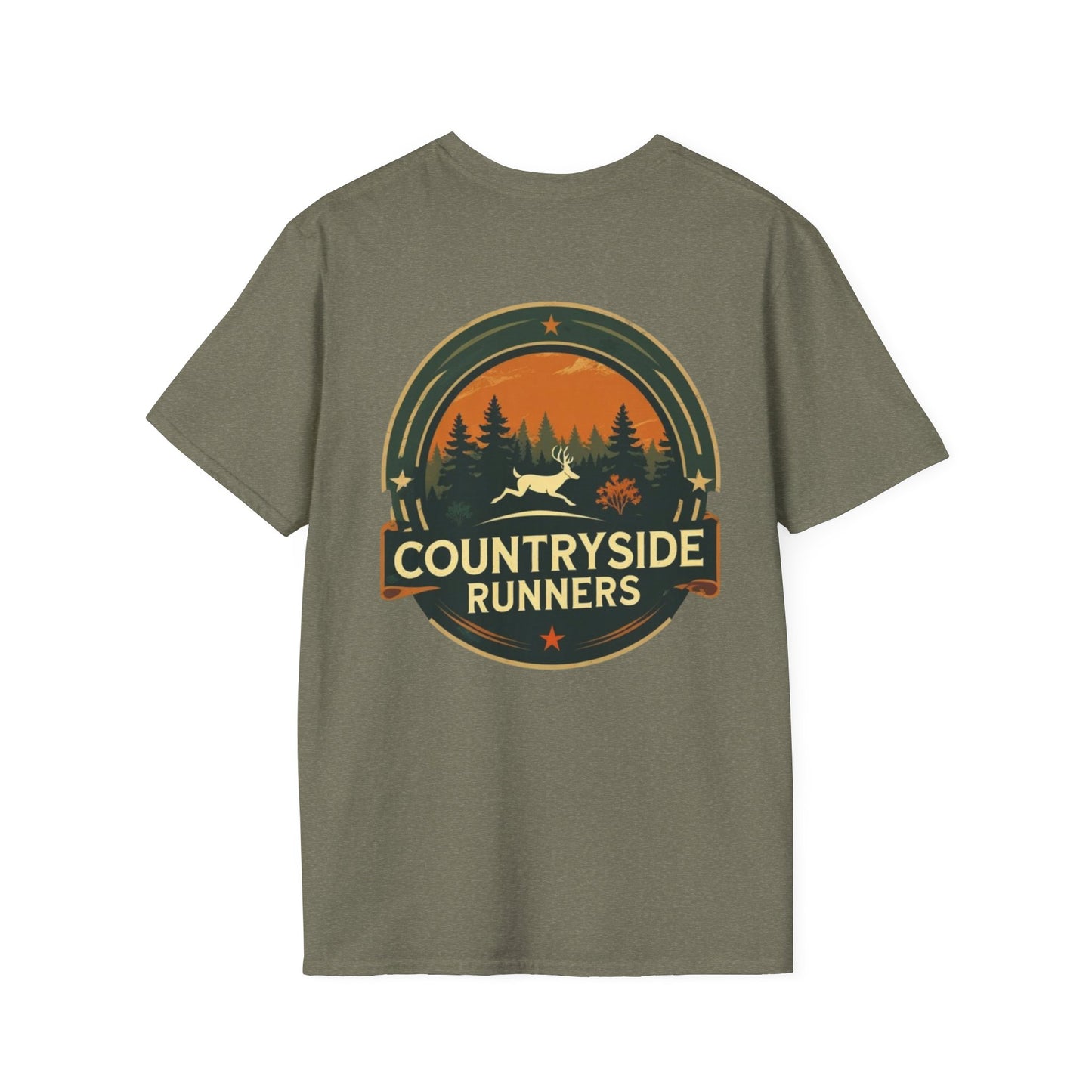 Countryside Runners Unisex T-Shirt, Softstyle Tee, Outdoor Running Shirt, Gift for Runners, Nature Lover Apparel