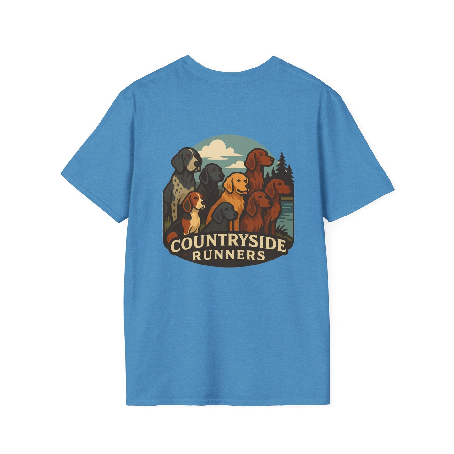 Dog Runners T-Shirt, Perfect Gift for Hunters, Outdoor Enthusiasts, Casual Wear, Wildlife Lovers, Adventure Apparel