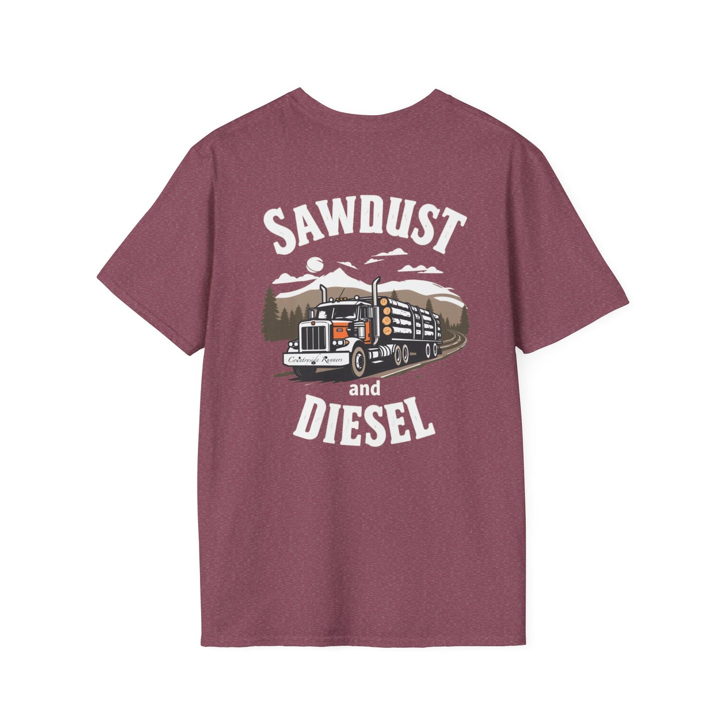 Sawdust and Diesel blue collar built T-Shirt