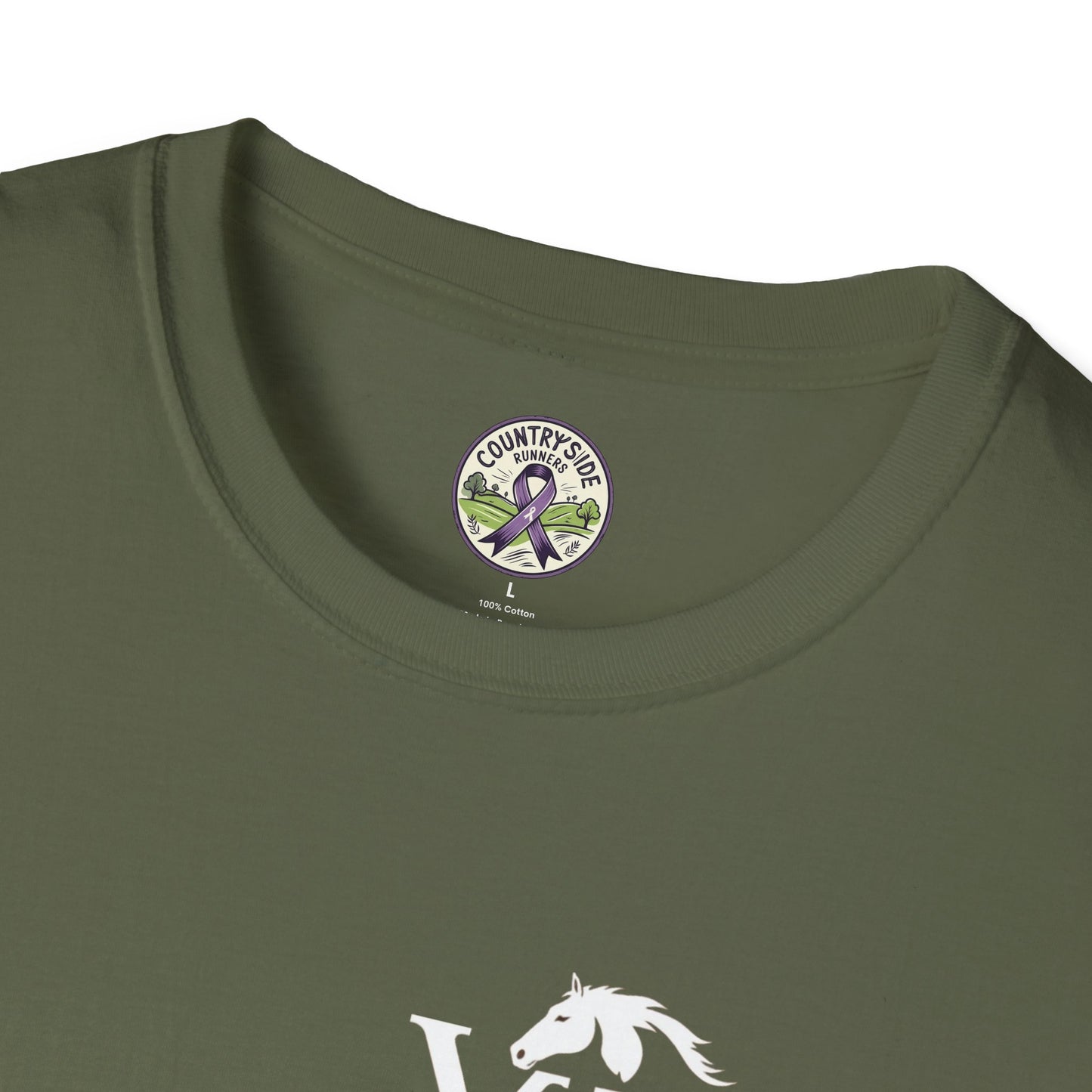Vigue Equine LLC Merch for Countryside Runners- soft style t-shirt