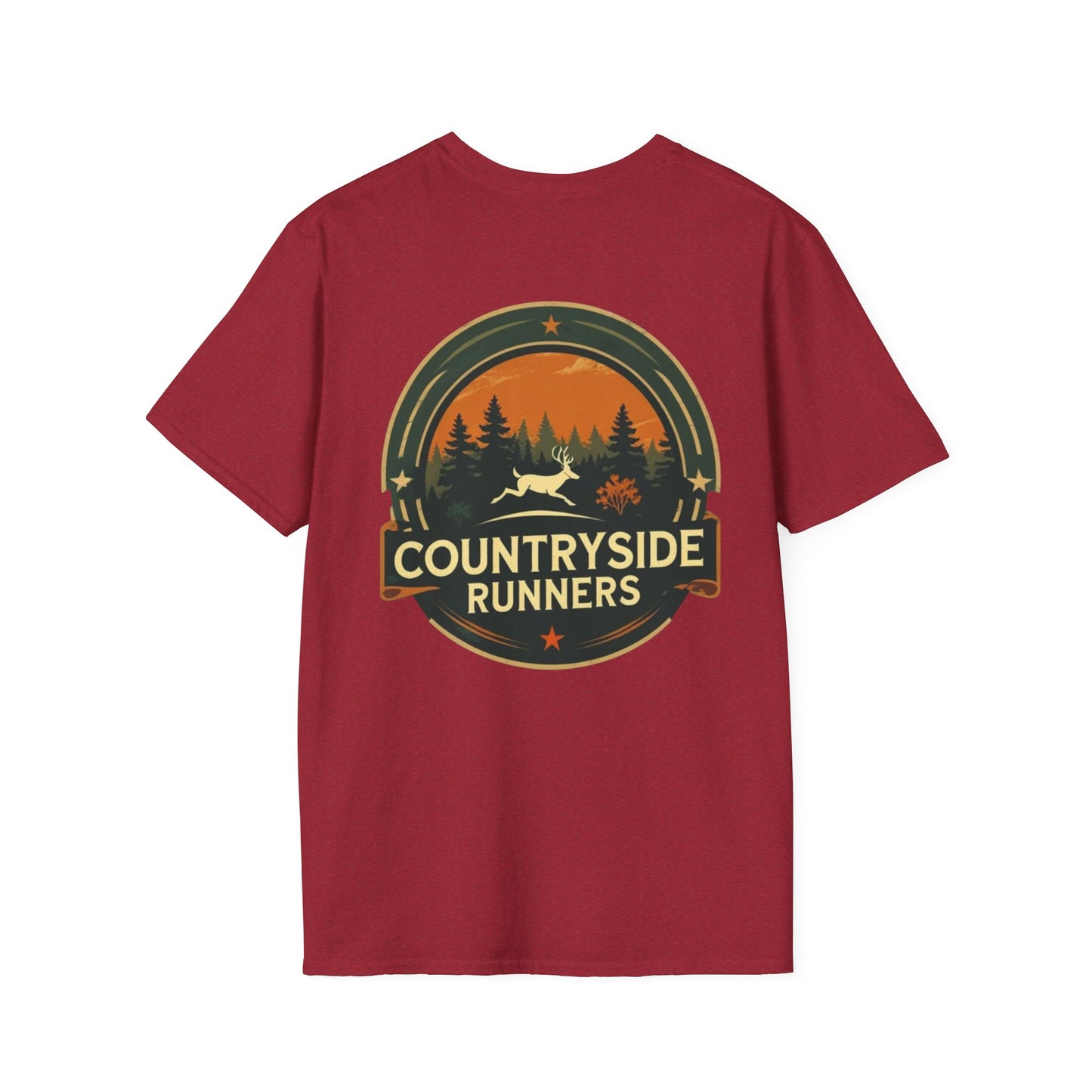 Countryside Runners Unisex T-Shirt, Softstyle Tee, Outdoor Running Shirt, Gift for Runners, Nature Lover Apparel