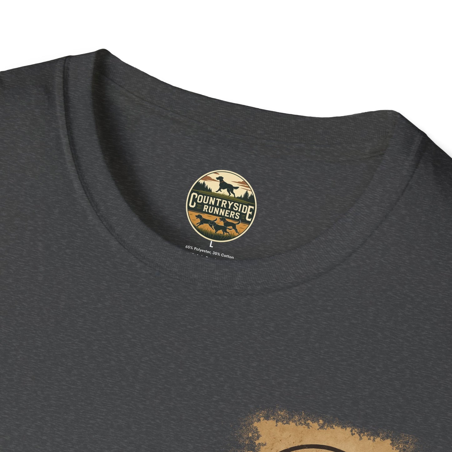 Countryside Runners T-Shirt | Unisex Graphic Tee for Dog Lovers | Nature Sports Shirt | Gift for Runners | Outdoor Adventure Apparel