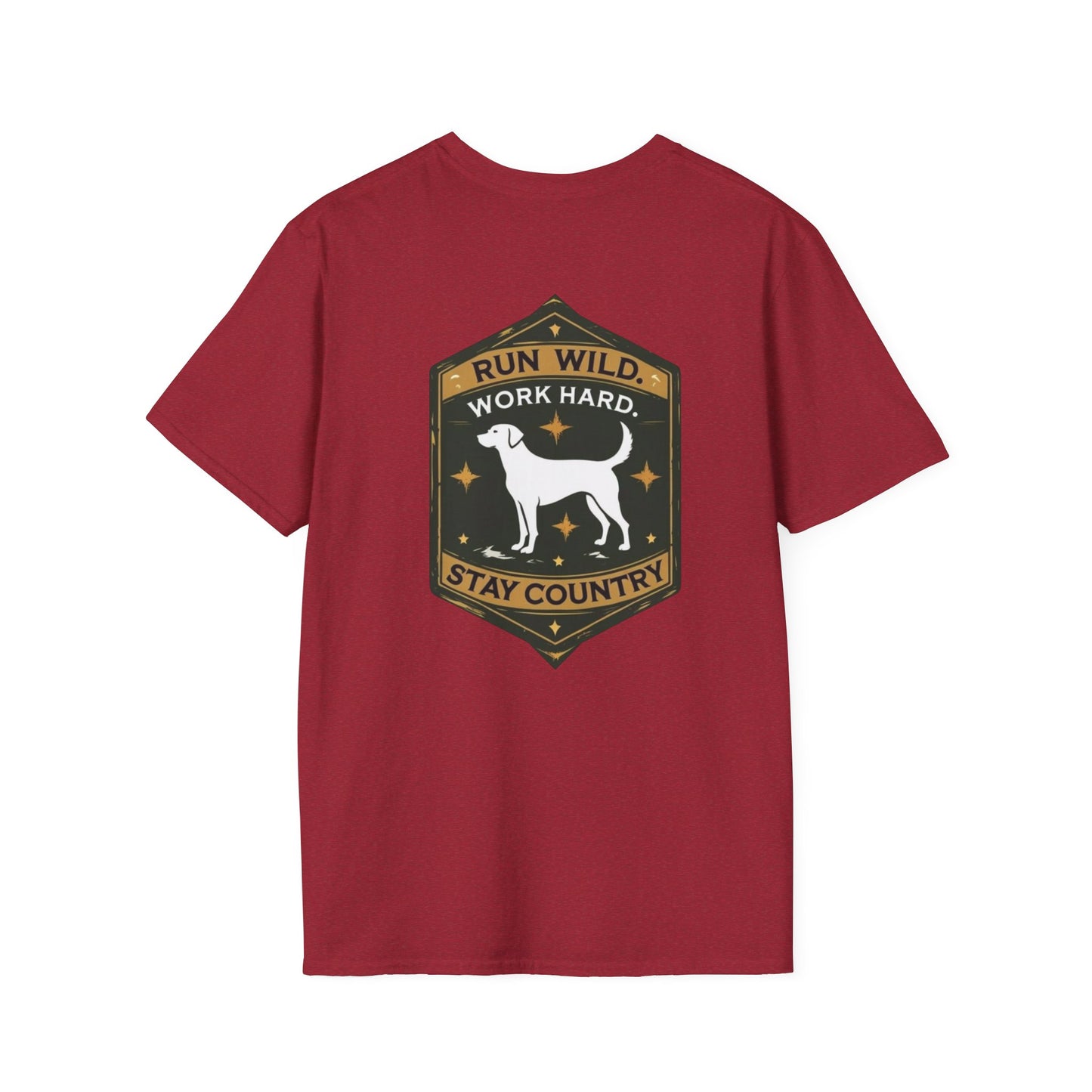 Country Dog T-Shirt, Casual Tee, Gift for Dog Lovers, Pet Owner Apparel, Farmhouse Style, Outdoor Adventure Clothing