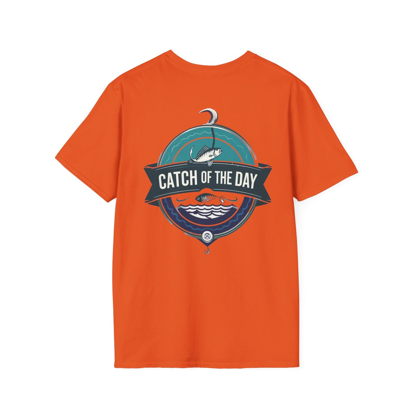 Catch of the Day Unisex Softstyle T-Shirt, Outdoor Apparel, Fishing Gift, Casual Wear, Boat Enthusiast Shirt, Summer Adventure Tee