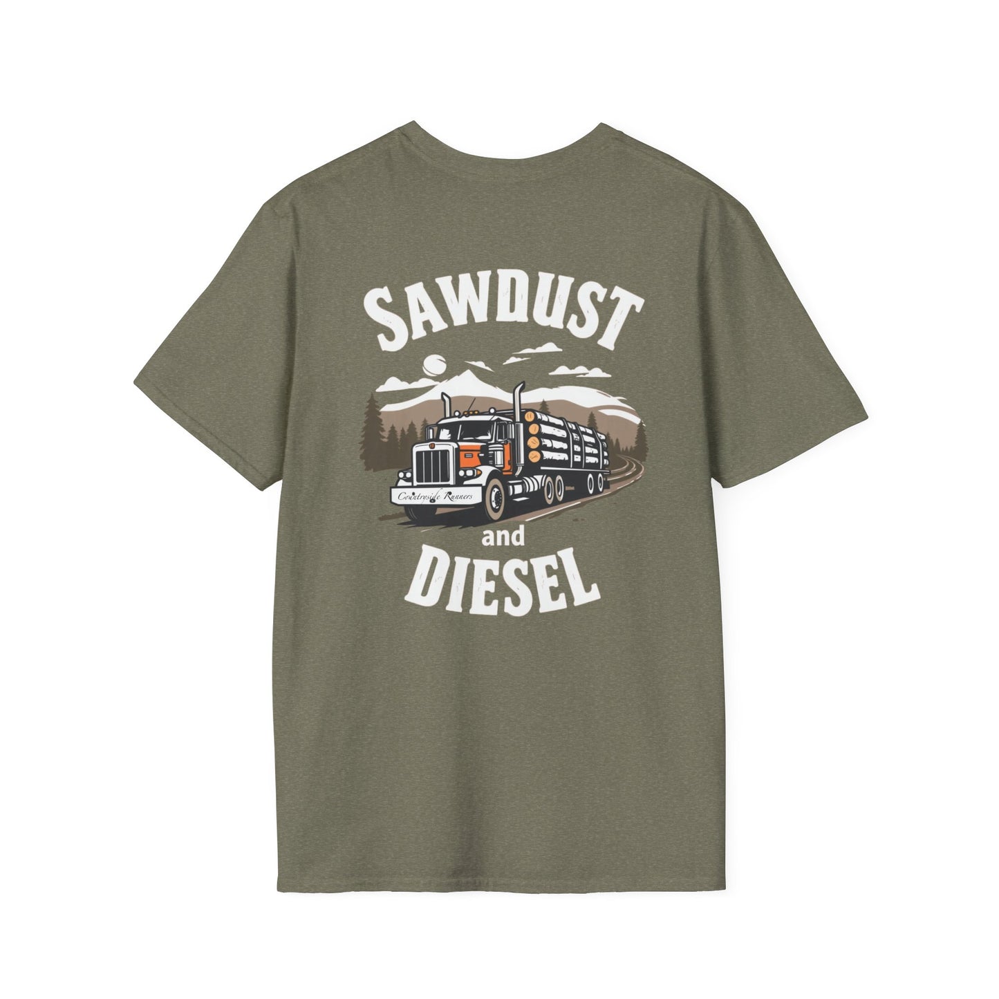 Sawdust and Diesel blue collar built T-Shirt