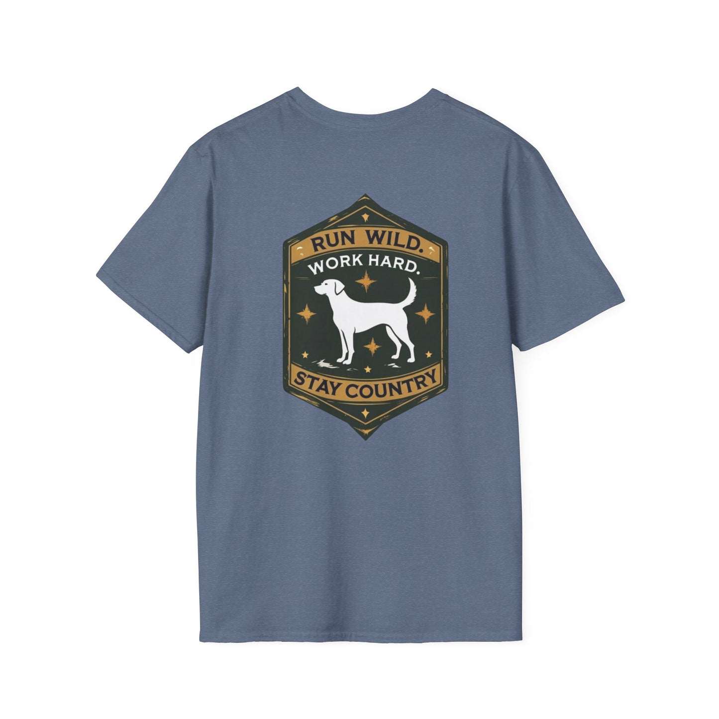 Country Dog T-Shirt, Casual Tee, Gift for Dog Lovers, Pet Owner Apparel, Farmhouse Style, Outdoor Adventure Clothing