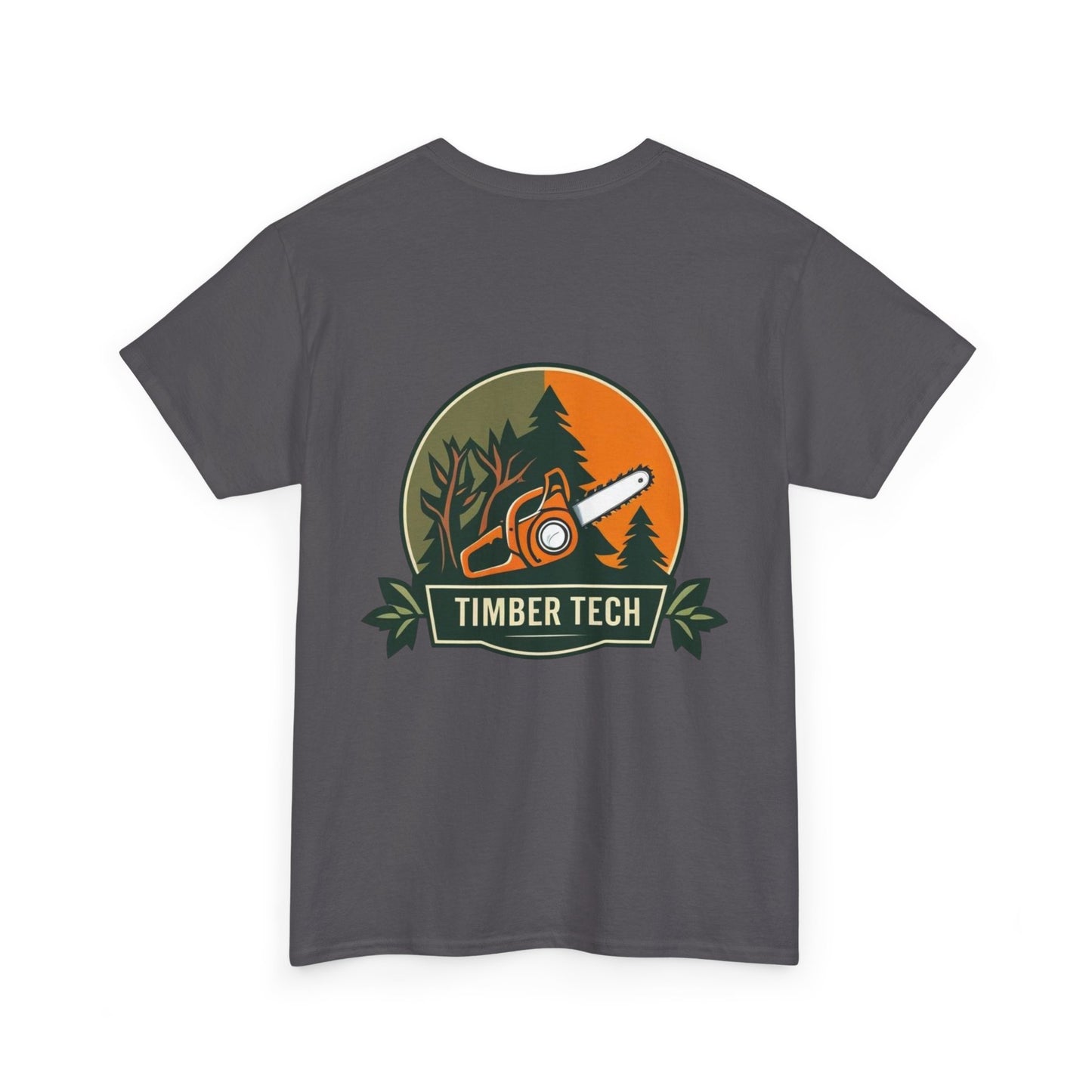 Blue collar line- Timber Tech Unisex Heavy Cotton Tee - Casual Nature Shirt, Outdoor Adventure Tee, Gifts for Forest Lovers, Eco-Friendly Apparel, Summer Wear