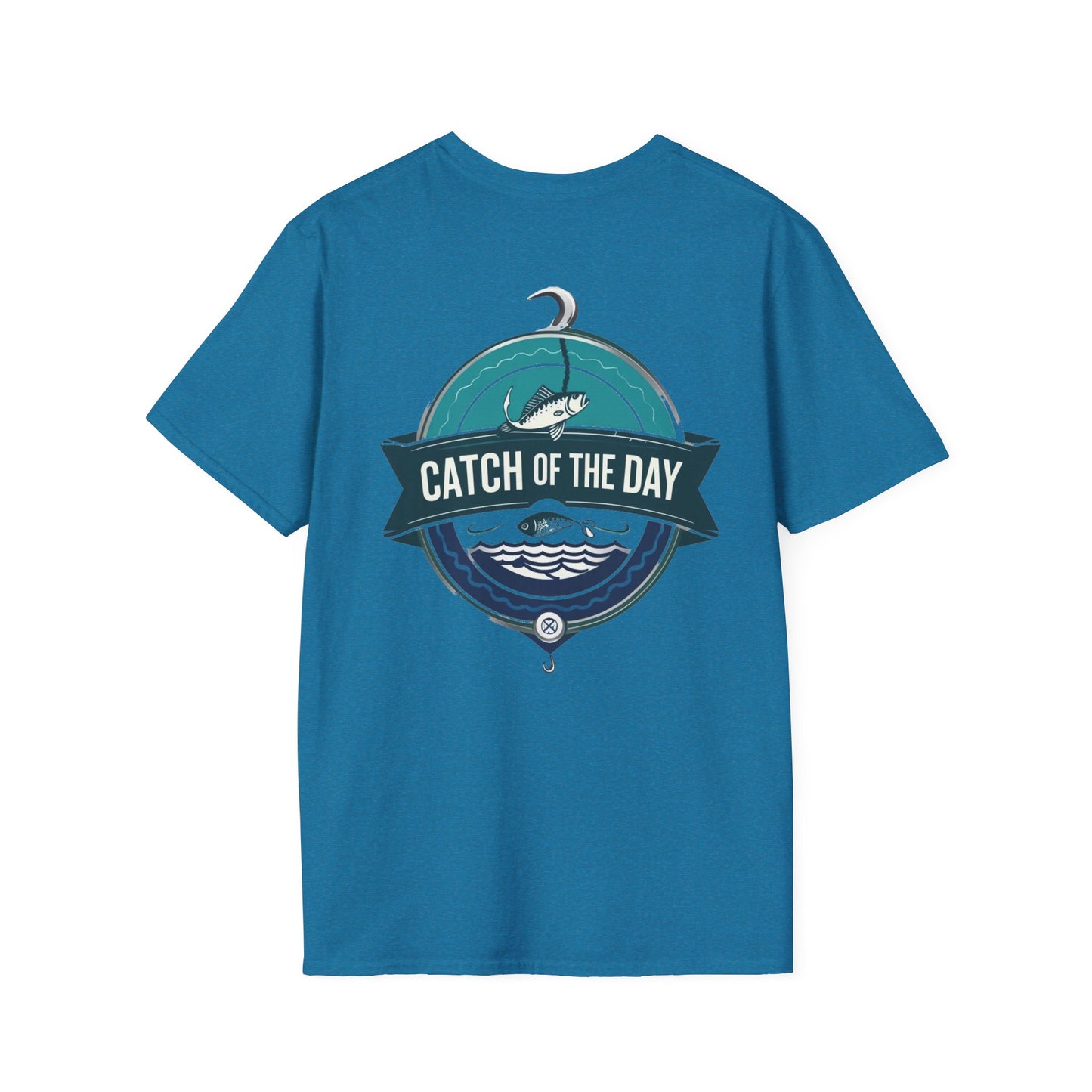 Catch of the Day Unisex Softstyle T-Shirt, Outdoor Apparel, Fishing Gift, Casual Wear, Boat Enthusiast Shirt, Summer Adventure Tee