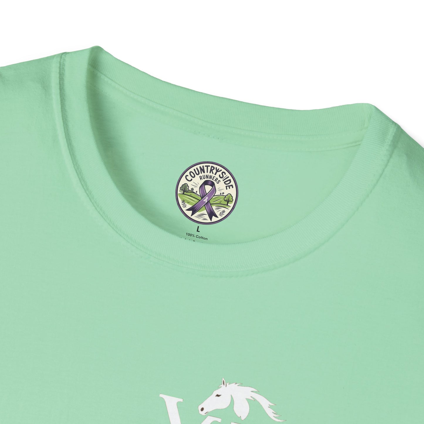 Vigue Equine LLC Merch for Countryside Runners- soft style t-shirt