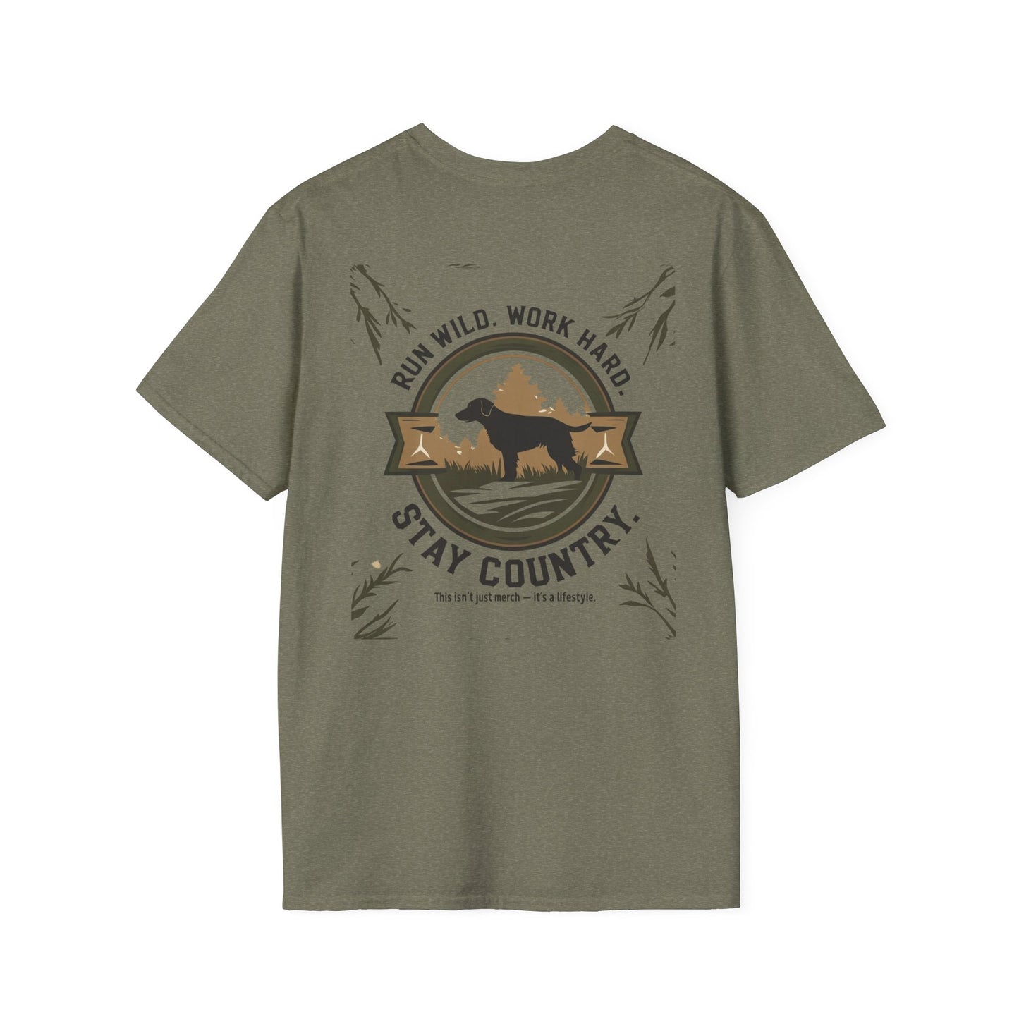 Countryside Runners T-Shirt, Rustic Outdoor Apparel, Gift for Dog Lovers, Hiking Shirt, Country Life Fashion