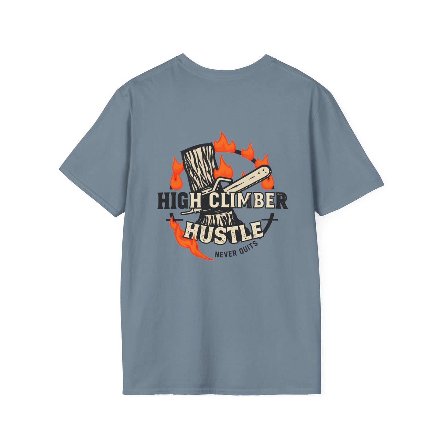 High climber hustle blue collar built Unisex T-Shirt - Blue Collar Countryside Runners Merch
