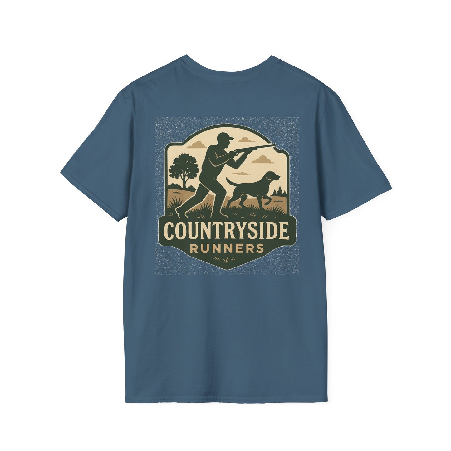 Countryside Runners Unisex Softstyle T-Shirt, Casual Outdoor Tee, Gift for Nature Lovers, Hunting Apparel, Cool Vintage Design