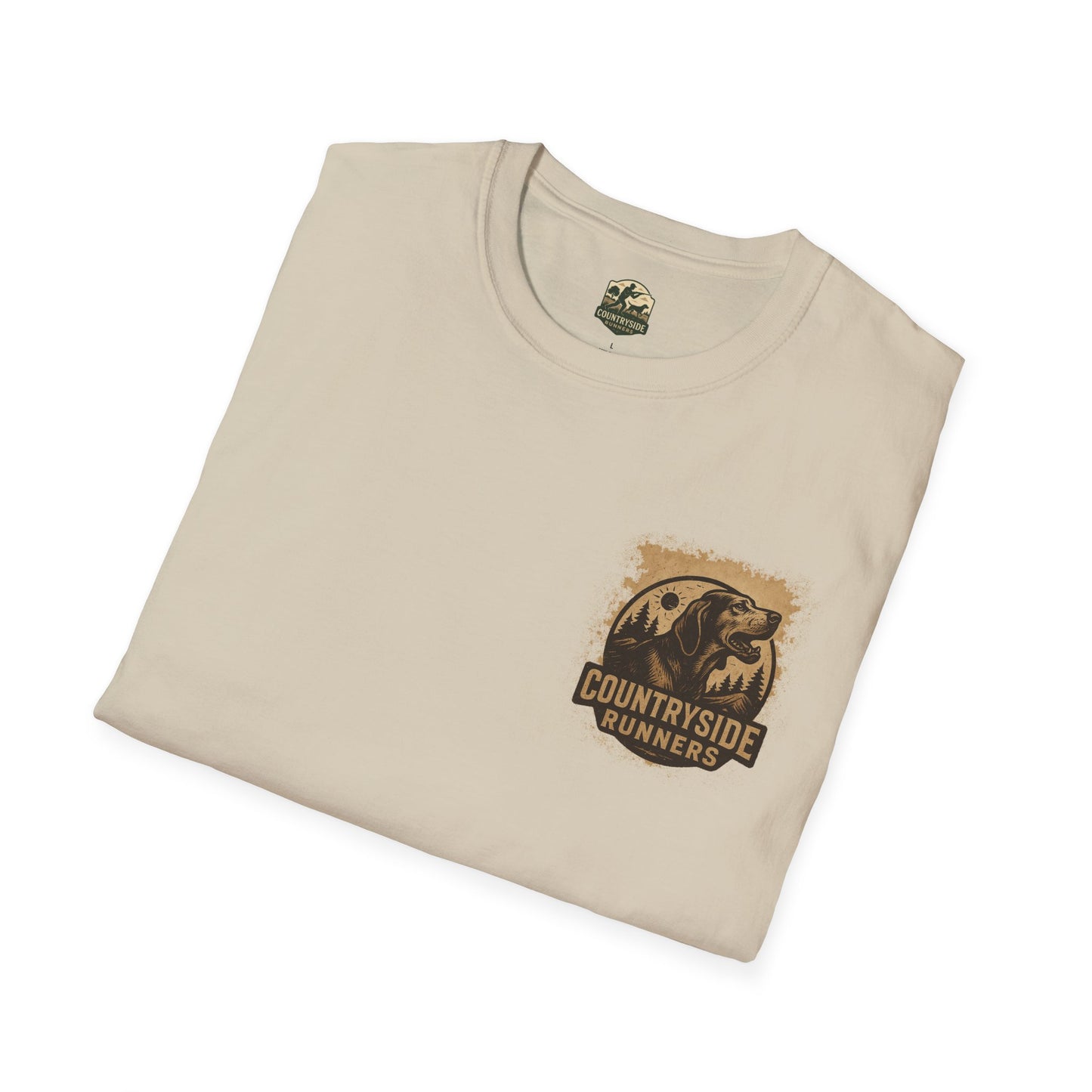 Countryside Runners Unisex Softstyle T-Shirt, Casual Outdoor Tee, Gift for Nature Lovers, Hunting Apparel, Cool Vintage Design