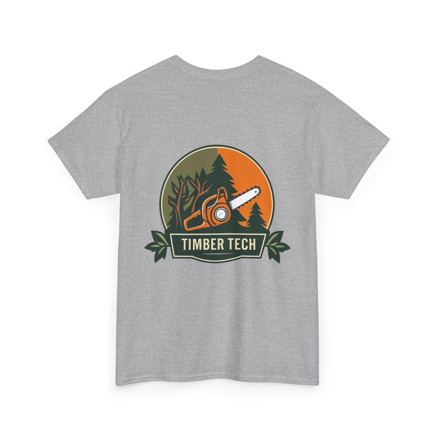 Blue collar line- Timber Tech Unisex Heavy Cotton Tee - Casual Nature Shirt, Outdoor Adventure Tee, Gifts for Forest Lovers, Eco-Friendly Apparel, Summer Wear