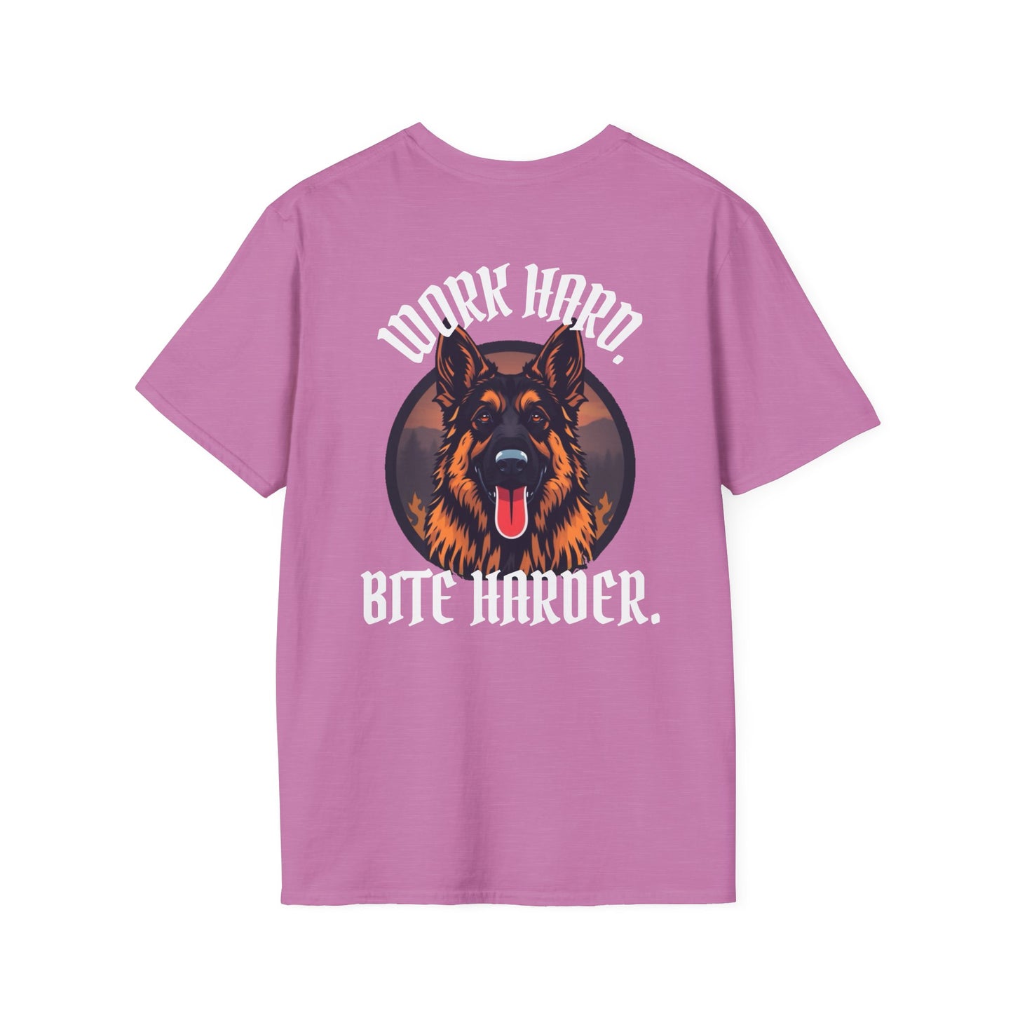 German Shepherd Work Hard. Bite Harder T-Shirt