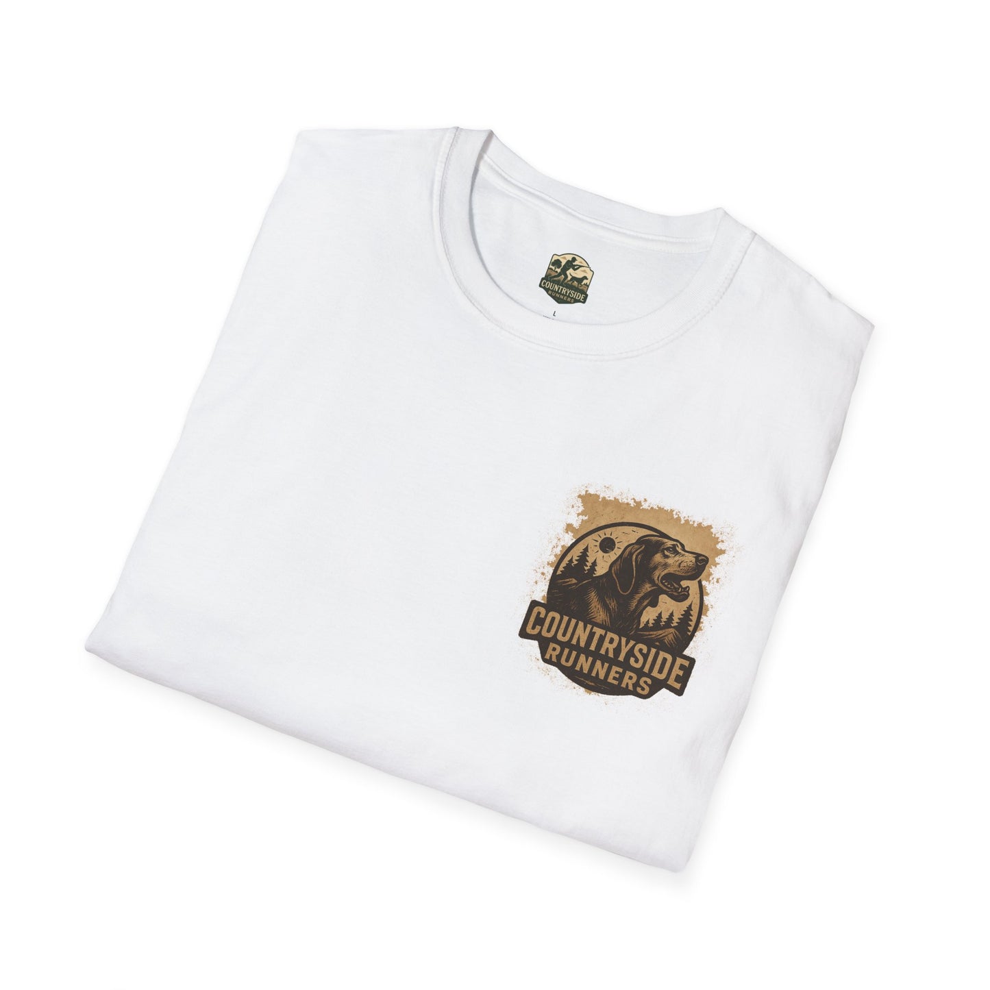 Countryside Runners Unisex Softstyle T-Shirt, Casual Outdoor Tee, Gift for Nature Lovers, Hunting Apparel, Cool Vintage Design