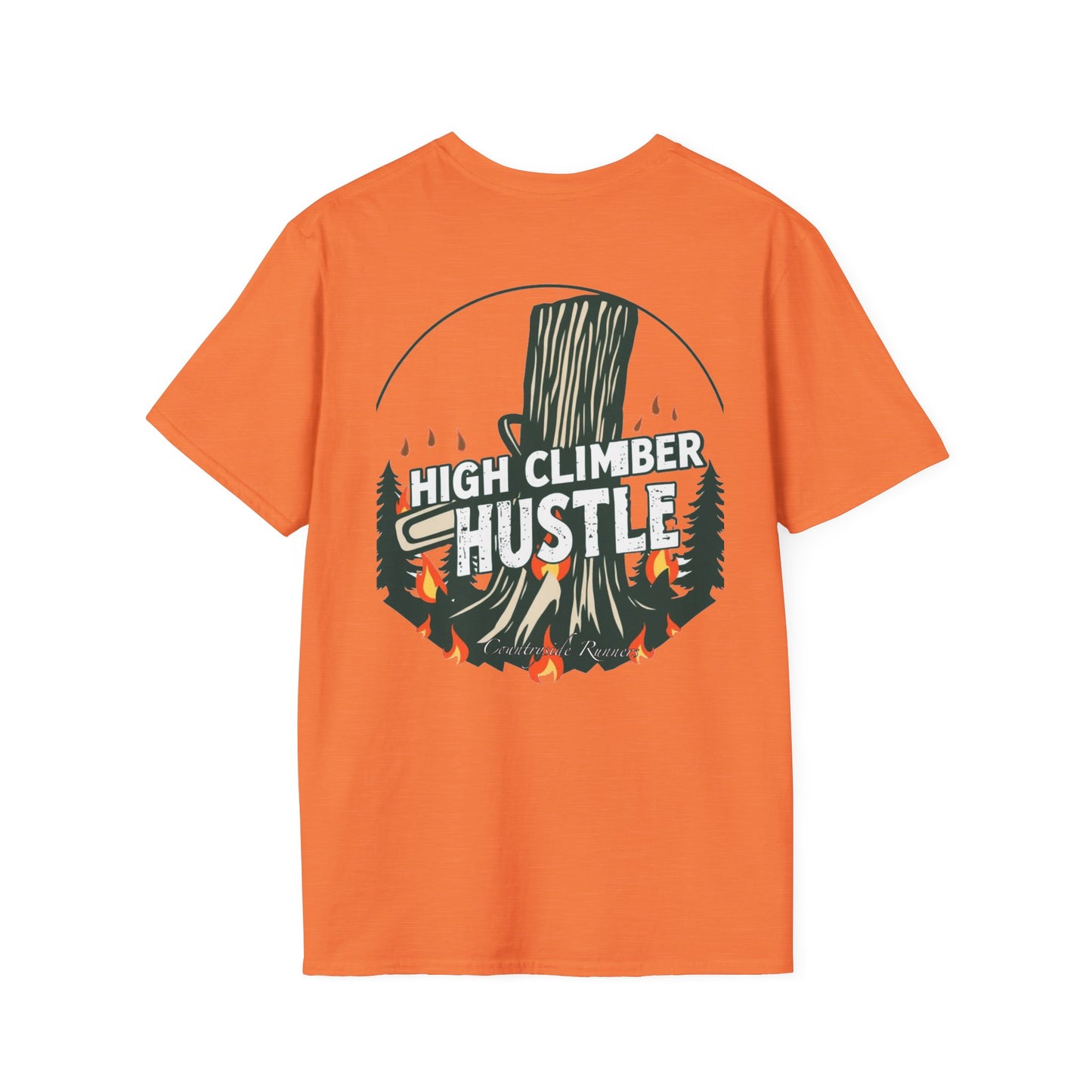 High climber hustle blue collar built Unisex T-Shirt - Blue Collar Countryside Runners Merch