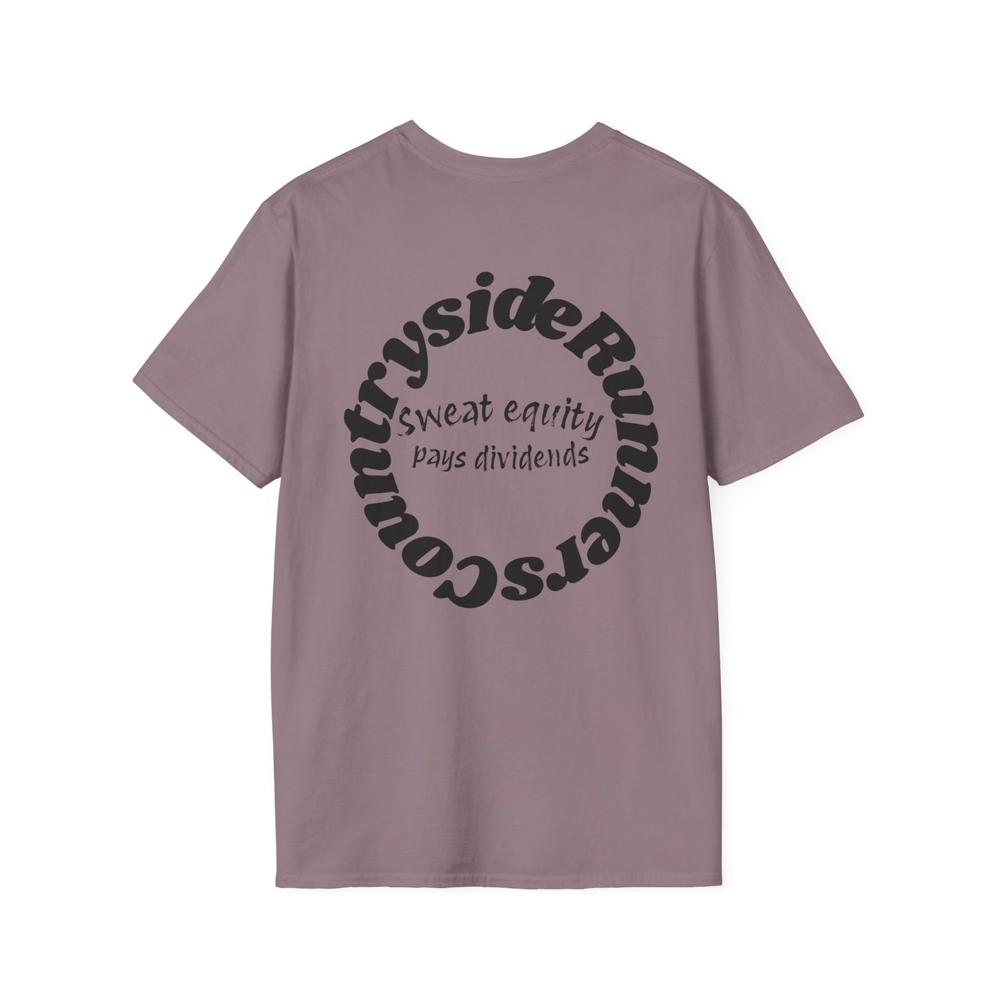 Sweat Equity Pays Dividends Countryside Runners brand T-shirt