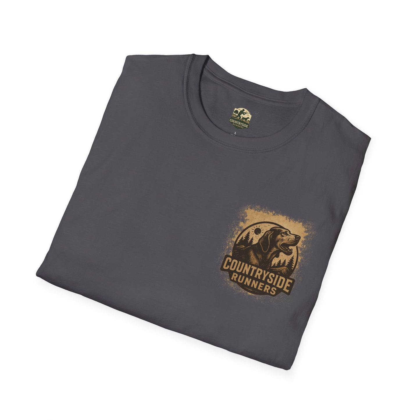 Countryside Runners Unisex Softstyle T-Shirt, Casual Outdoor Tee, Gift for Nature Lovers, Hunting Apparel, Cool Vintage Design