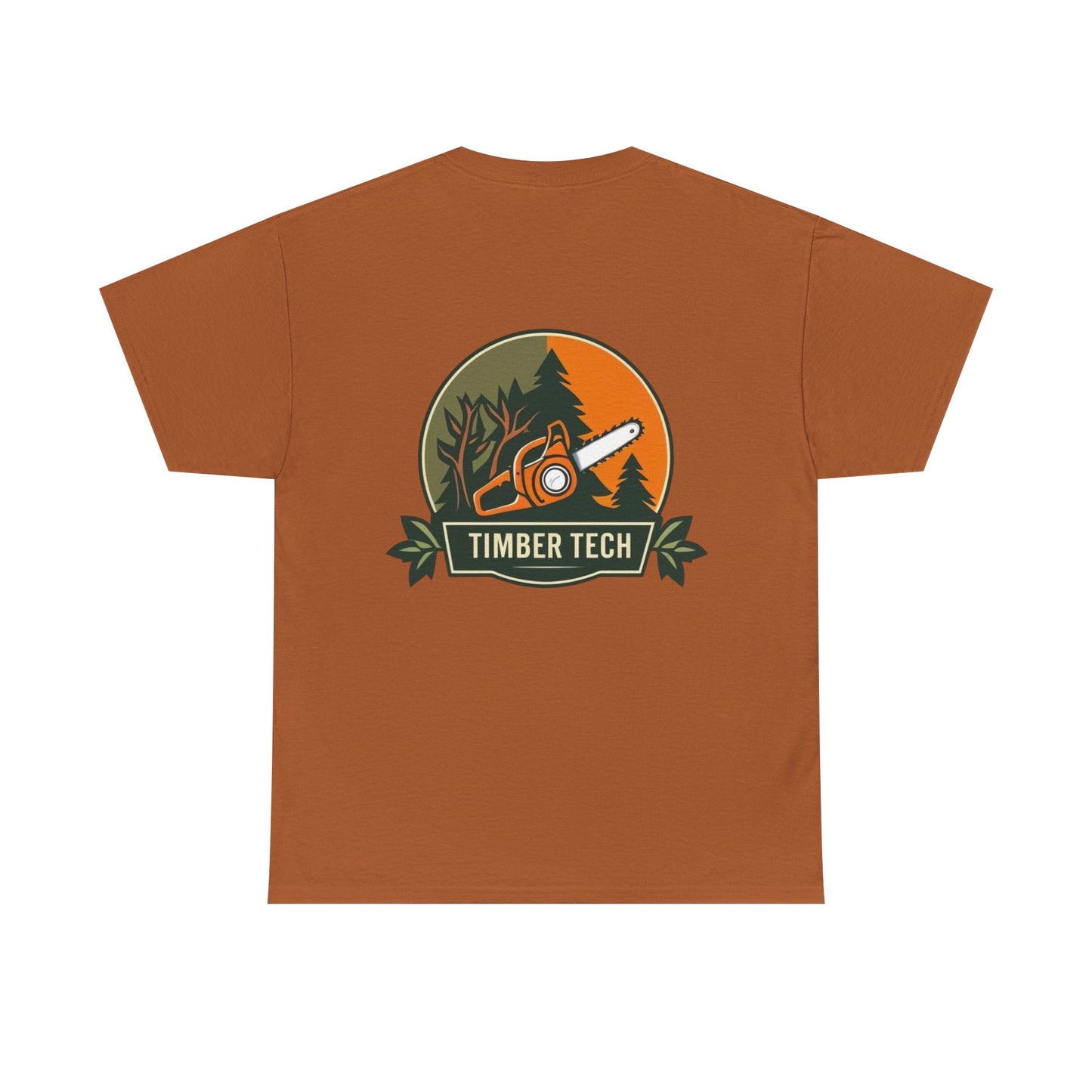 Blue collar line- Timber Tech Unisex Heavy Cotton Tee - Casual Nature Shirt, Outdoor Adventure Tee, Gifts for Forest Lovers, Eco-Friendly Apparel, Summer Wear