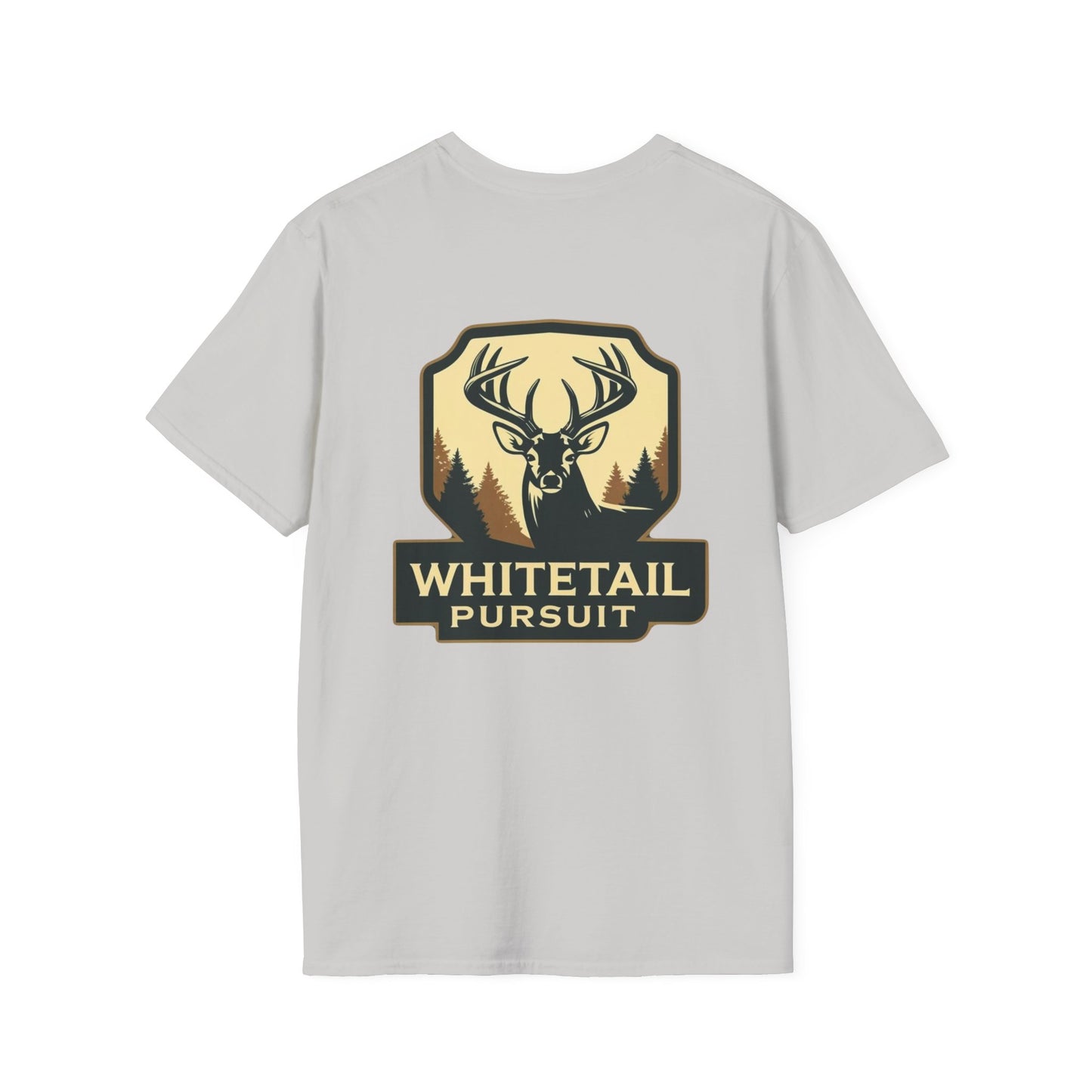 Unisex Softstyle Hunting T-Shirt - Whitetail Pursuit - Perfect for Outdoor Enthusiasts, Gifts, Camping, and Hunting Season