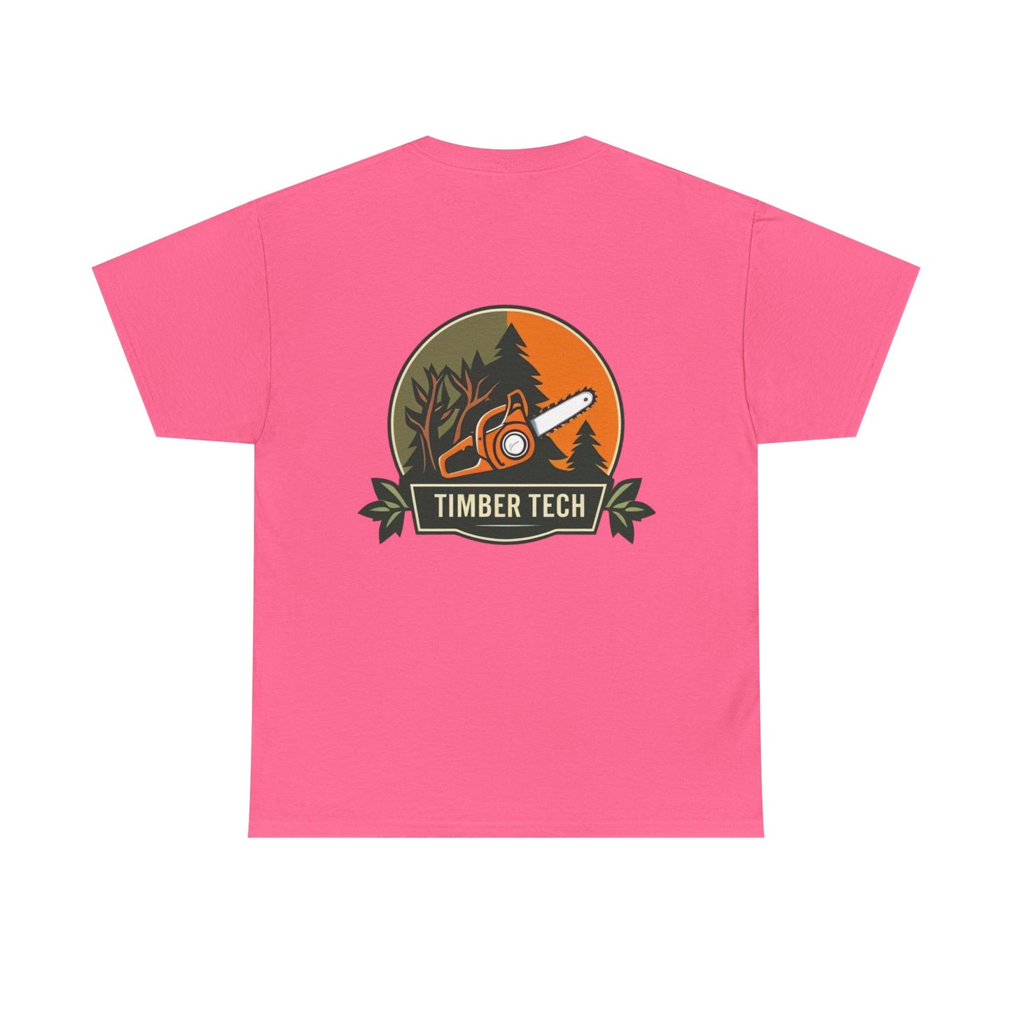 Blue collar line- Timber Tech Unisex Heavy Cotton Tee - Casual Nature Shirt, Outdoor Adventure Tee, Gifts for Forest Lovers, Eco-Friendly Apparel, Summer Wear