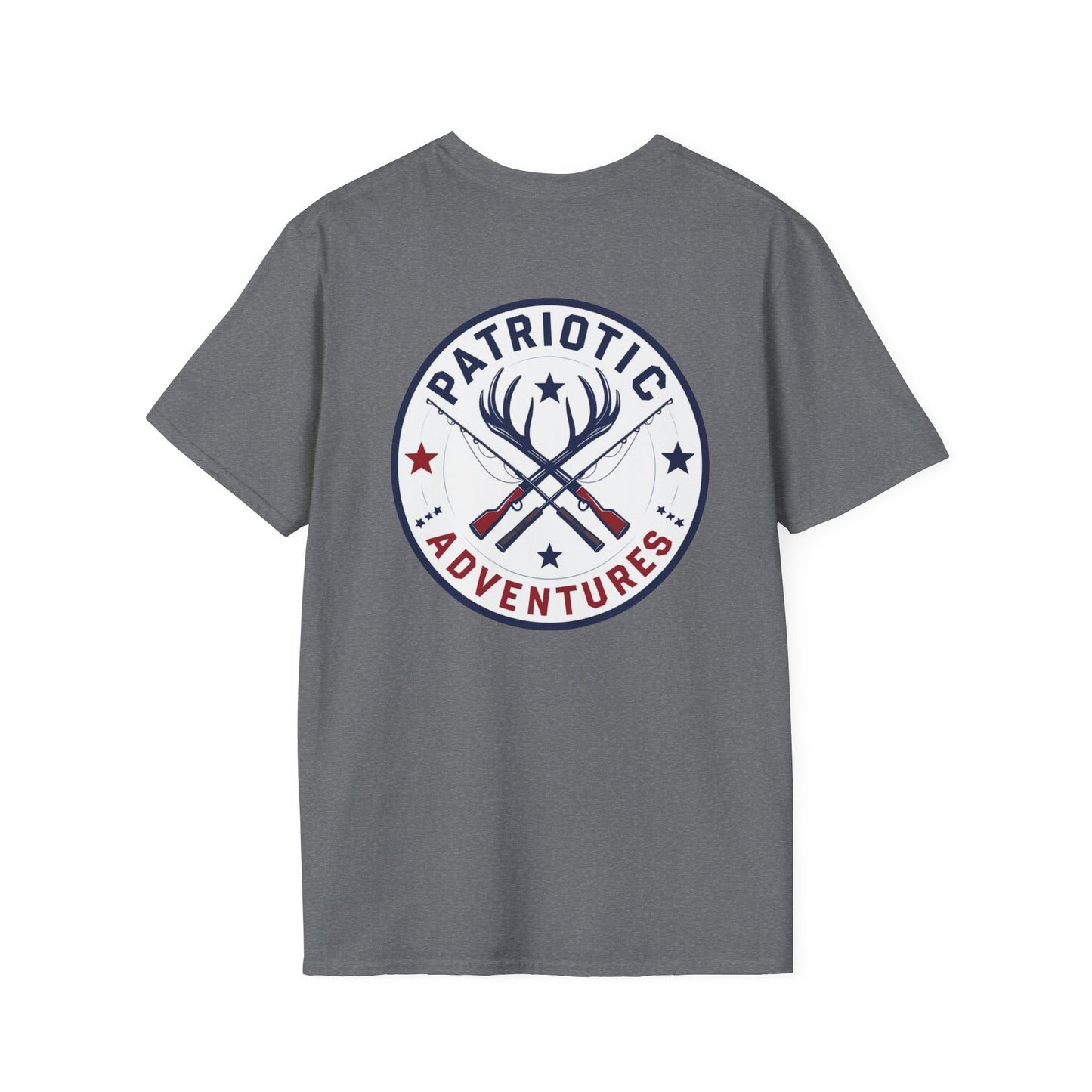 Patriotic Adventures T-Shirt | Outdoor Enthusiast Gear, Camping Tee, Hunting Apparel, Gift for Dads, Summer Adventure Wear