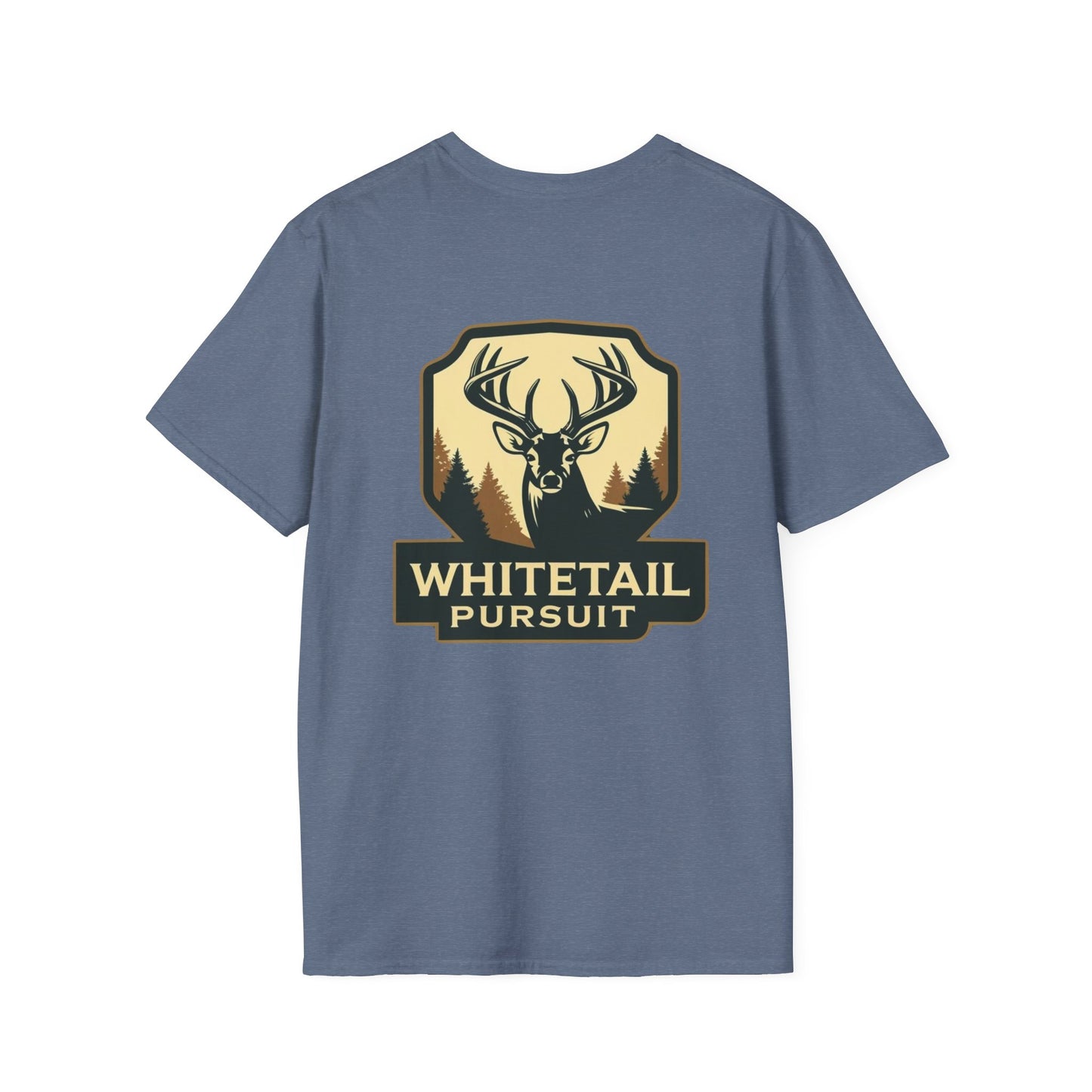 Unisex Softstyle Hunting T-Shirt - Whitetail Pursuit - Perfect for Outdoor Enthusiasts, Gifts, Camping, and Hunting Season