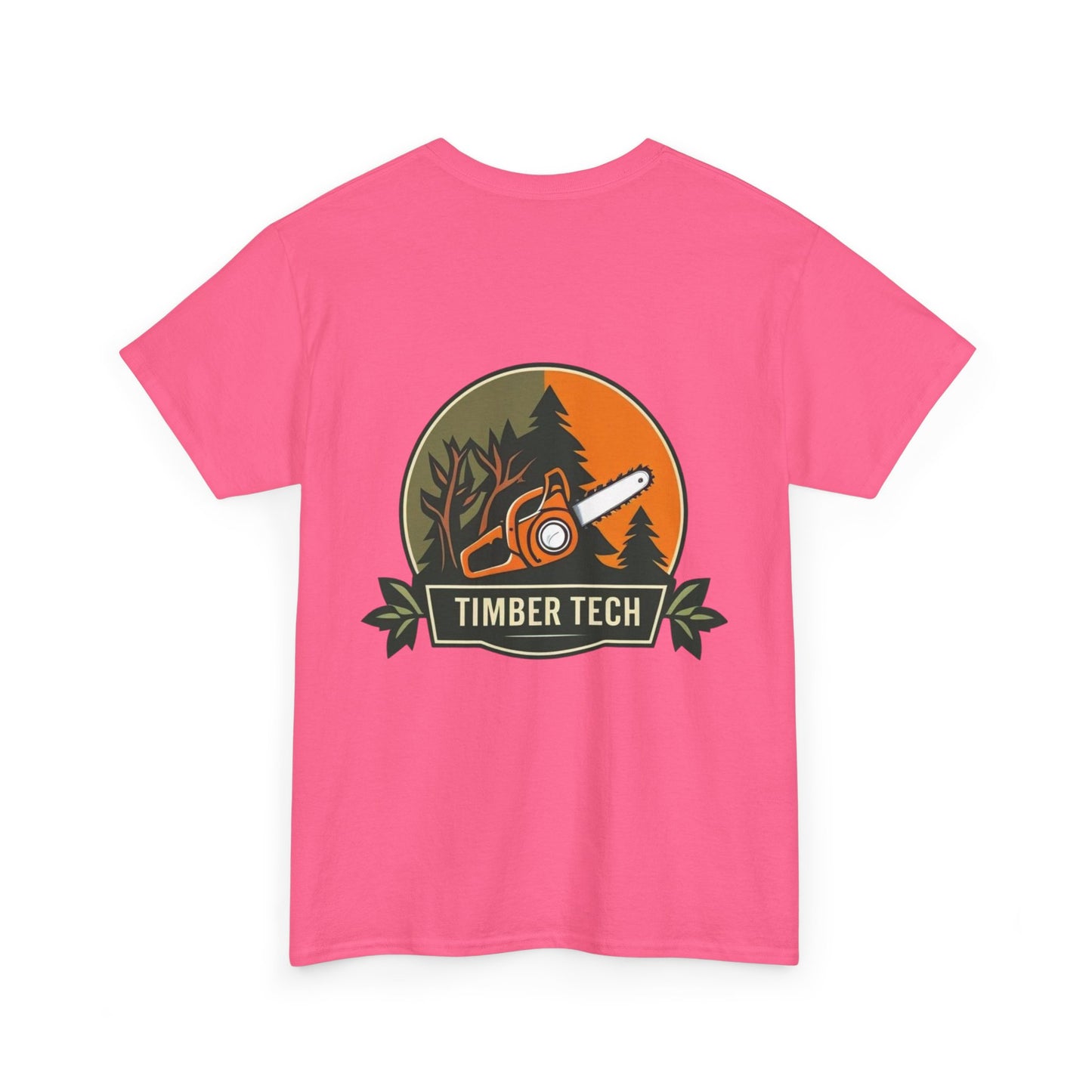 Blue collar line- Timber Tech Unisex Heavy Cotton Tee - Casual Nature Shirt, Outdoor Adventure Tee, Gifts for Forest Lovers, Eco-Friendly Apparel, Summer Wear