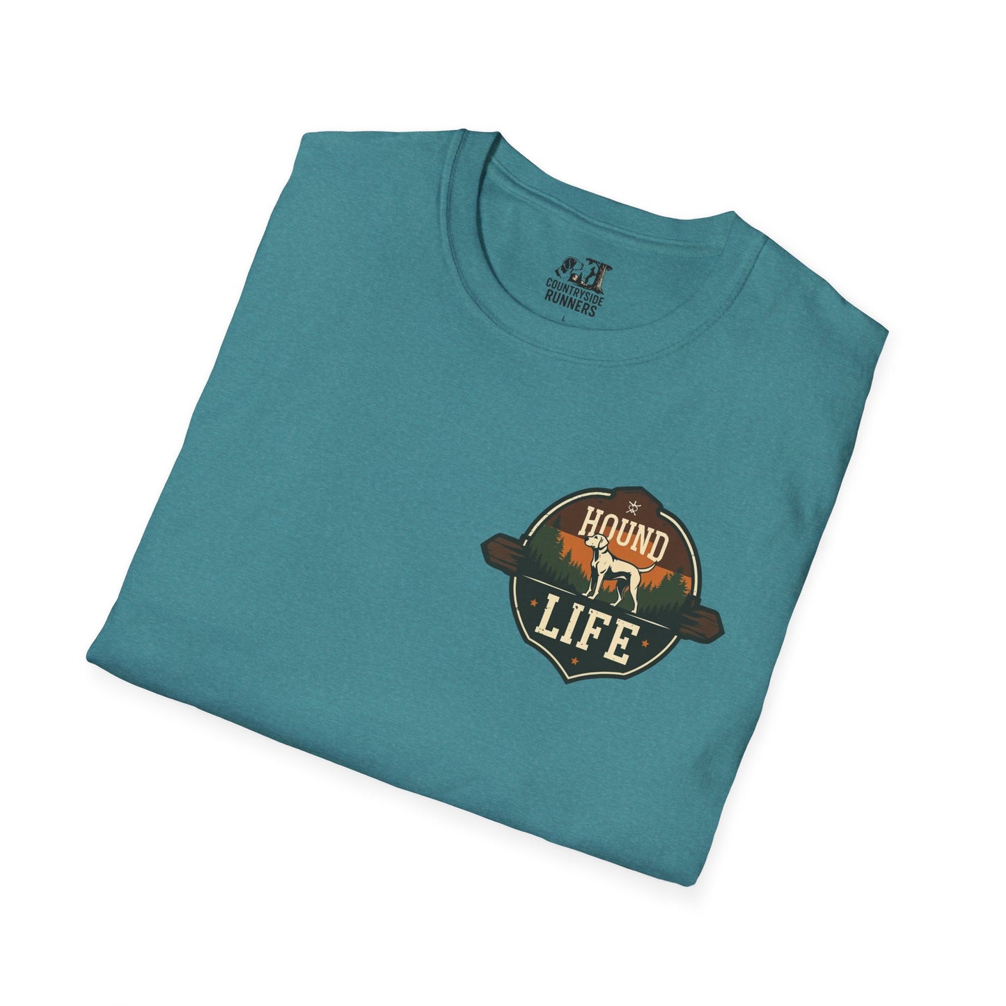 Countryside Runners Unisex Softstyle T-Shirt | Dog Lover Gift, Outdoor Activity Tee, Casual Wear, Pet Enthusiast Shirt, Nature Lover Apparel