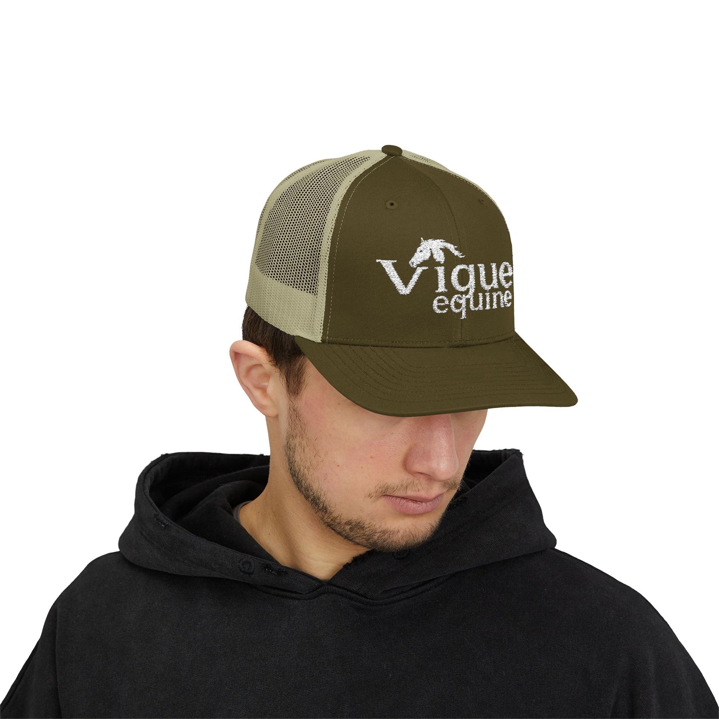 Vigue equine LLC Equestrian Snapback Trucker Cap, Adjustable Horse Rider Hat, Outdoor Sports Cap, Gift for Horse Lovers, Fun Western Style Headwear