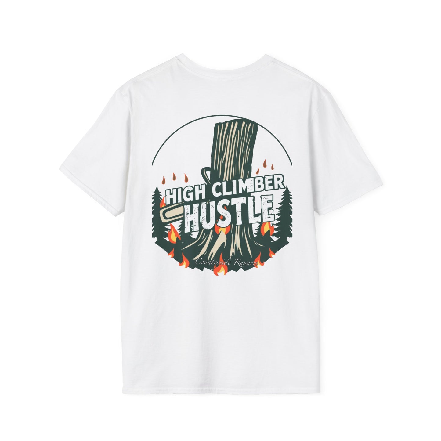 High climber hustle blue collar built Unisex T-Shirt - Blue Collar Countryside Runners Merch