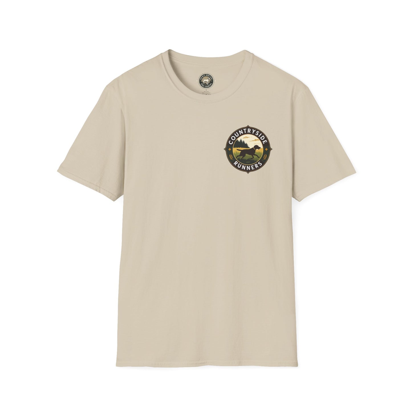 Countryside Runners Unisex Softstyle T-Shirt | Outdoor Adventure Tee, Nature Lover Shirt, Gift for Dog Owners, Running Apparel, Casual Wear