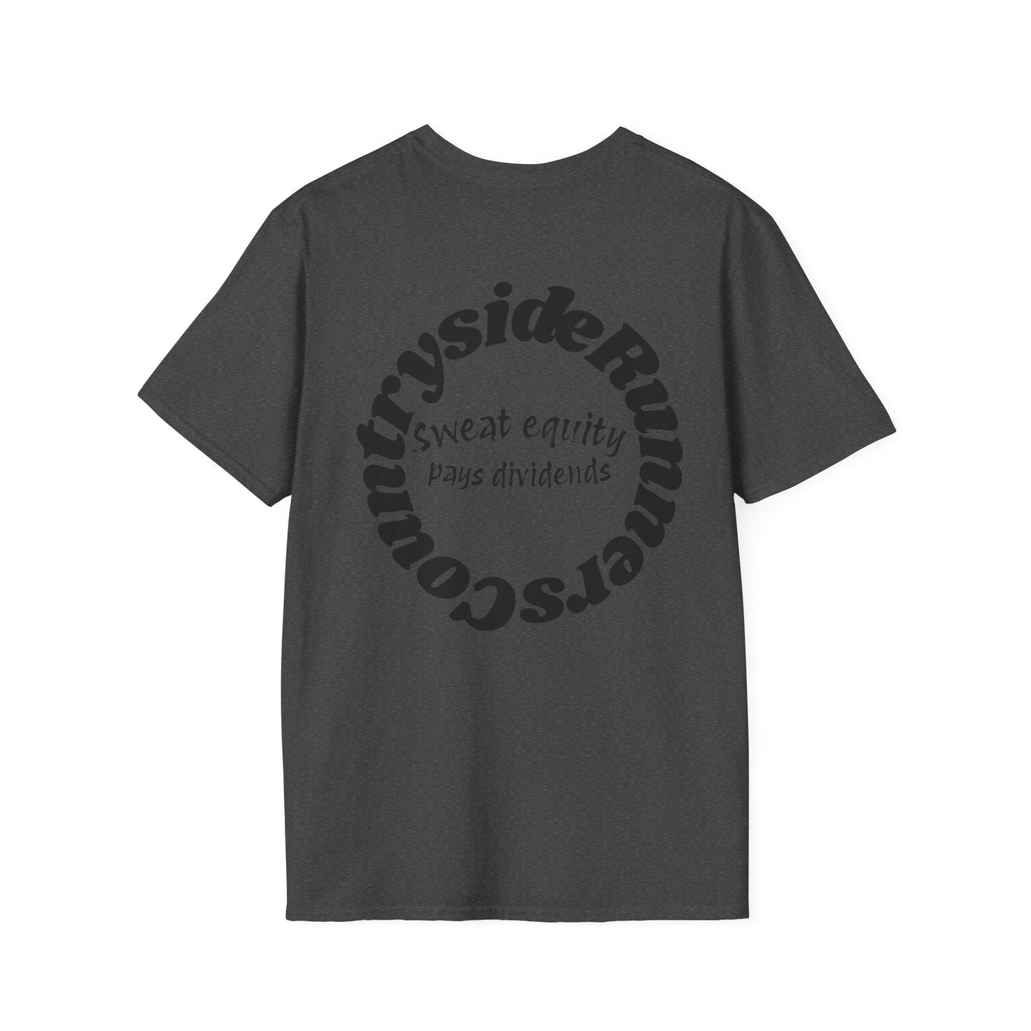 Sweat Equity Pays Dividends Countryside Runners brand T-shirt