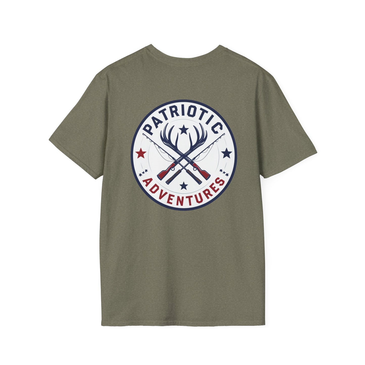 Patriotic Adventures T-Shirt | Outdoor Enthusiast Gear, Camping Tee, Hunting Apparel, Gift for Dads, Summer Adventure Wear