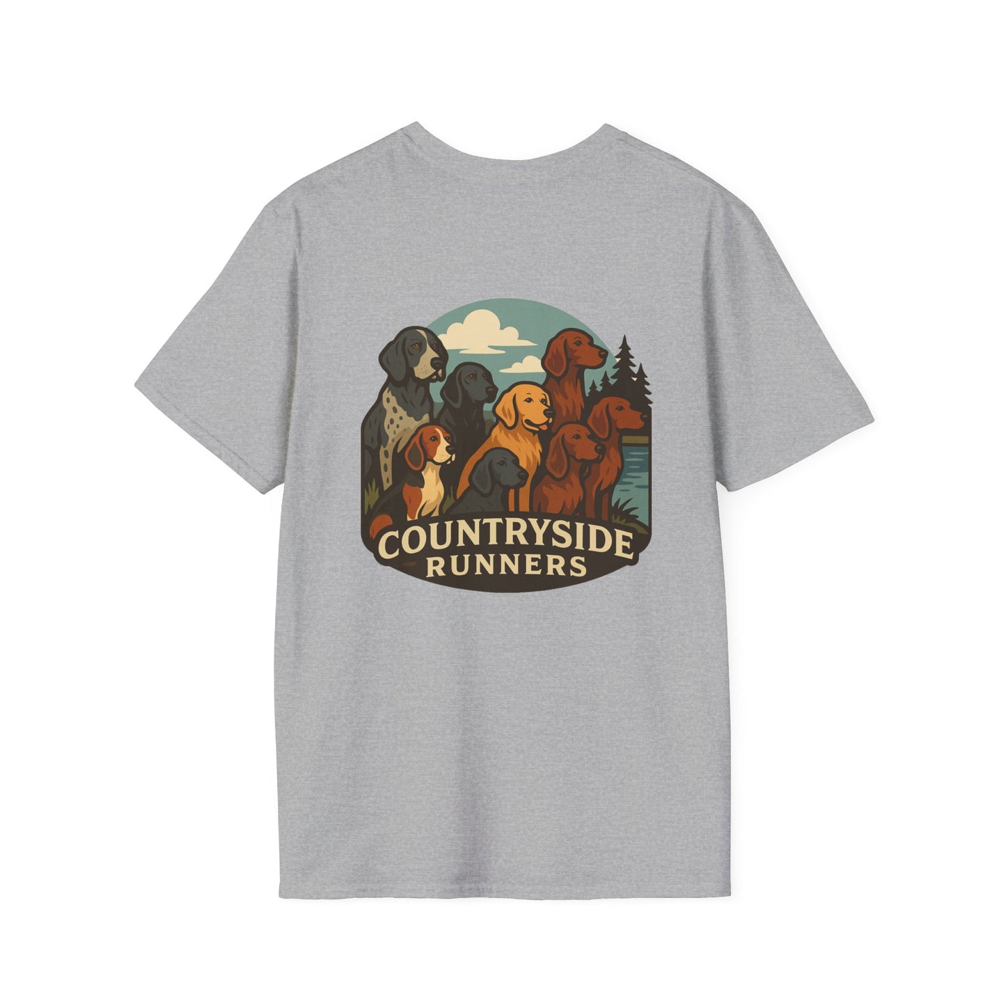 Dog Runners T-Shirt, Perfect Gift for Hunters, Outdoor Enthusiasts, Casual Wear, Wildlife Lovers, Adventure Apparel
