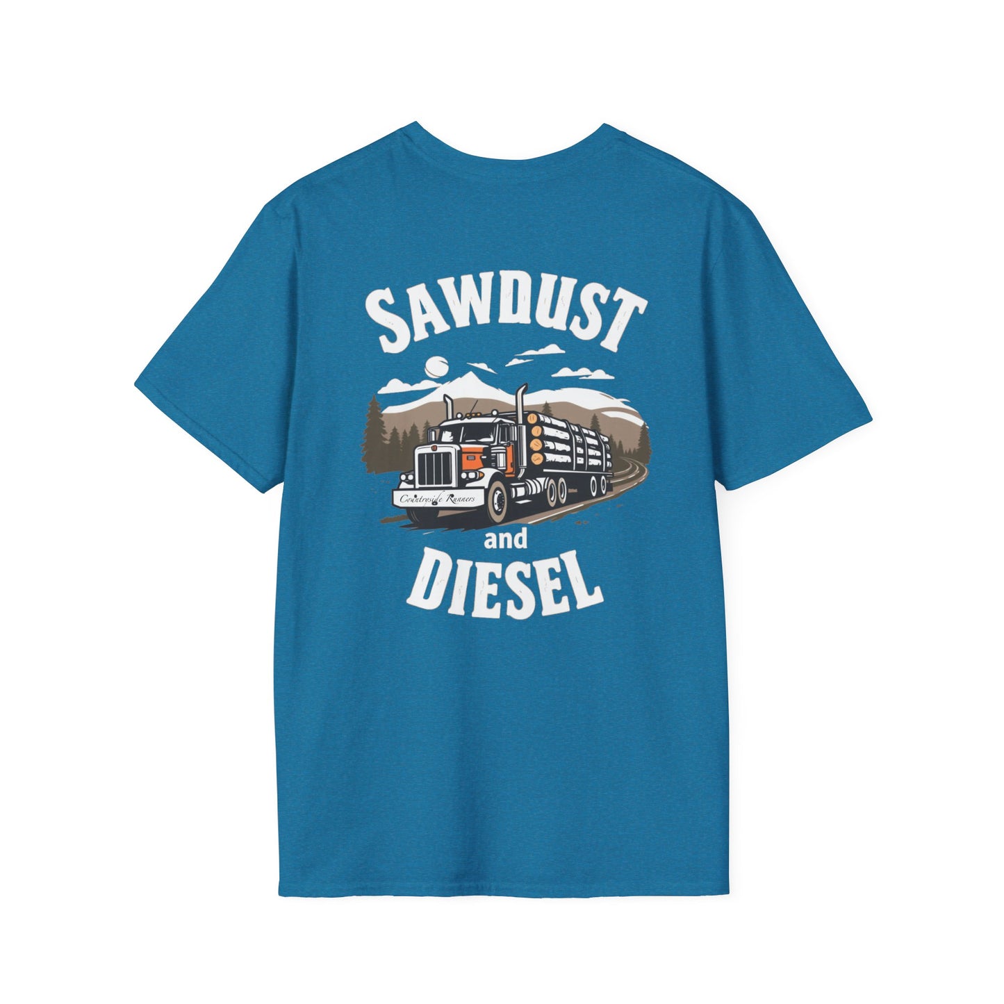 Sawdust and Diesel blue collar built T-Shirt