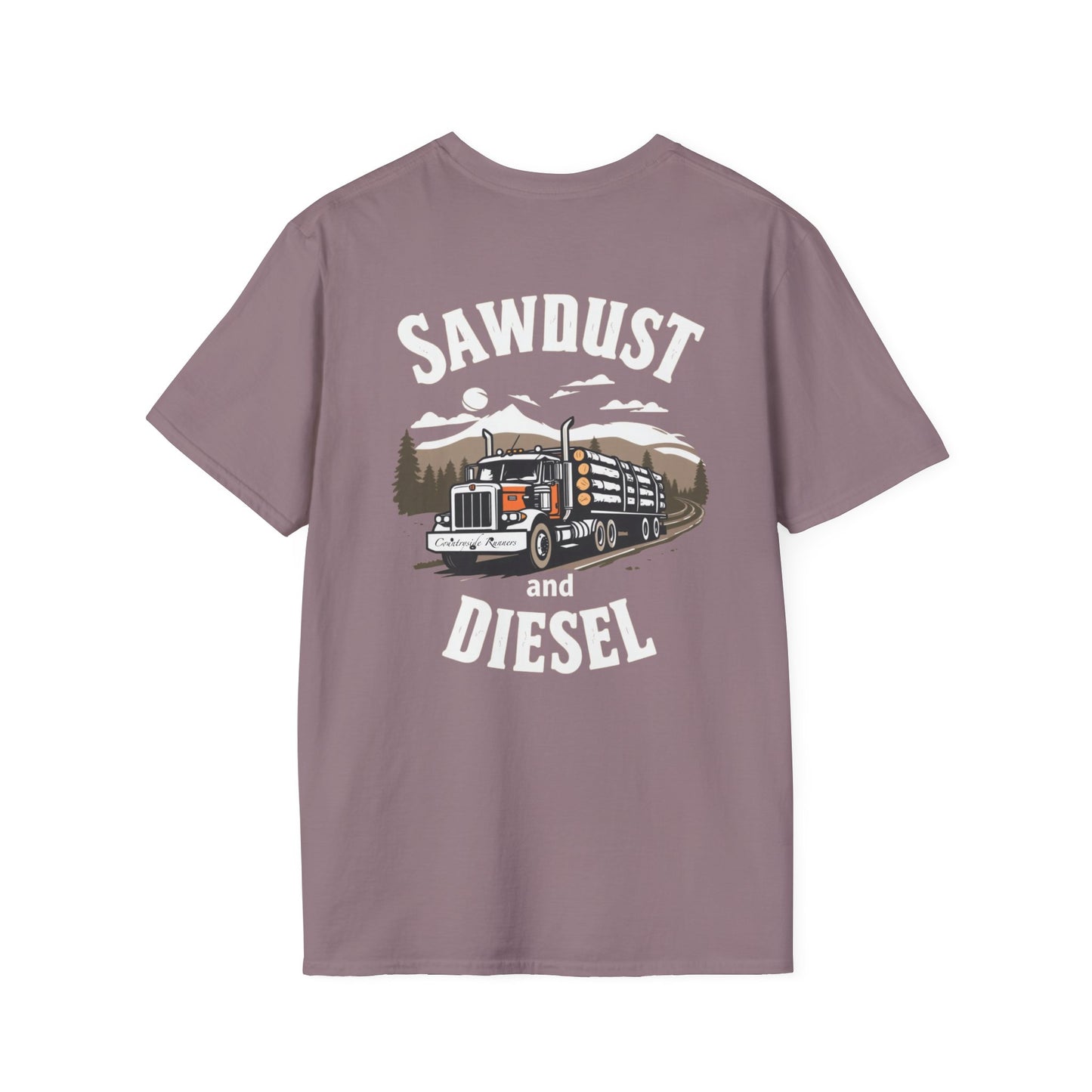 Sawdust and Diesel blue collar built T-Shirt